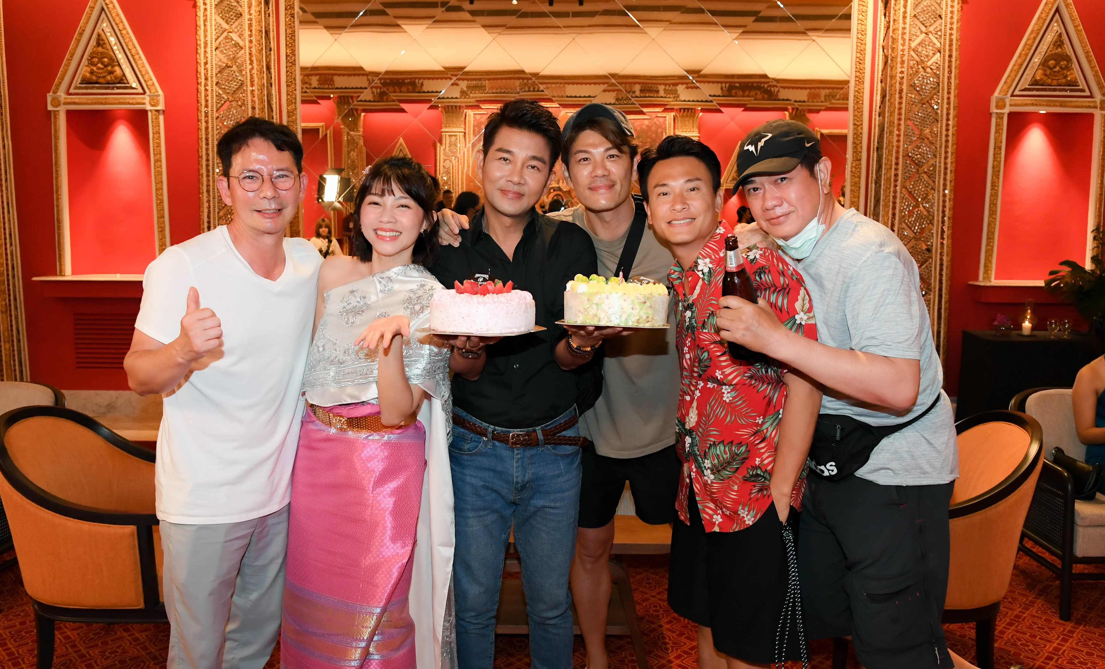 謝承均在泰國拍戲,也過了51歲生日。(三立提供)
