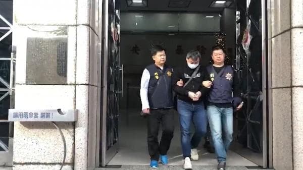 林耿宏遭警方逮捕。(翻攝畫面)
