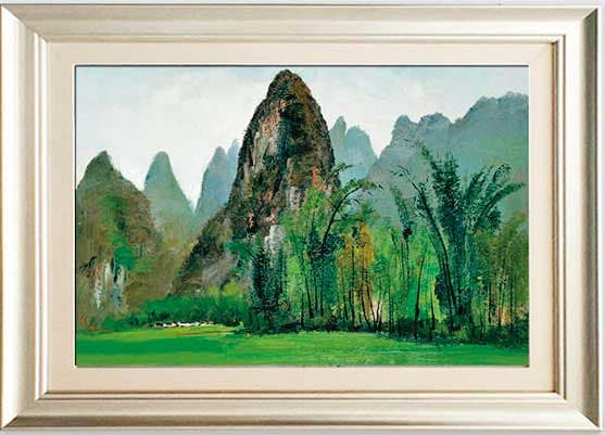 泰山日前買進2幅吳冠中的畫作,將作為產品行銷之用。(翻攝網路)