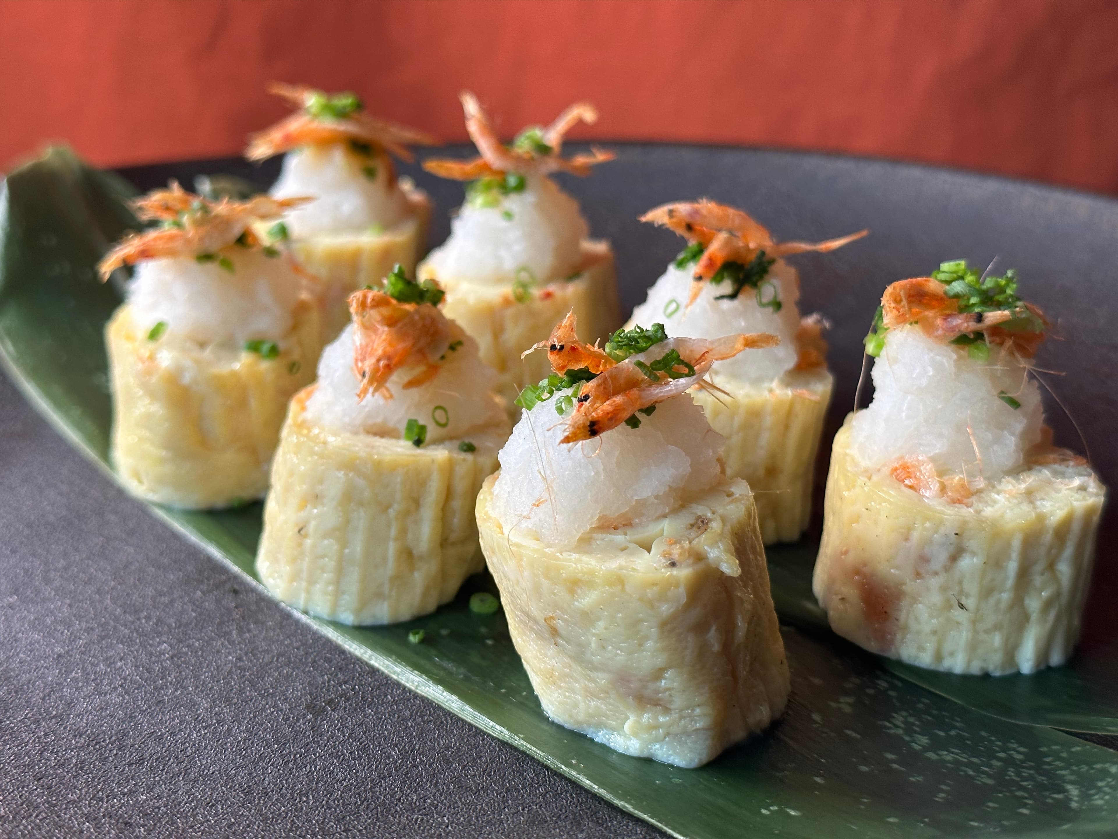 「手作櫻花蝦玉子燒」除了甜味,多了鮮味層次。