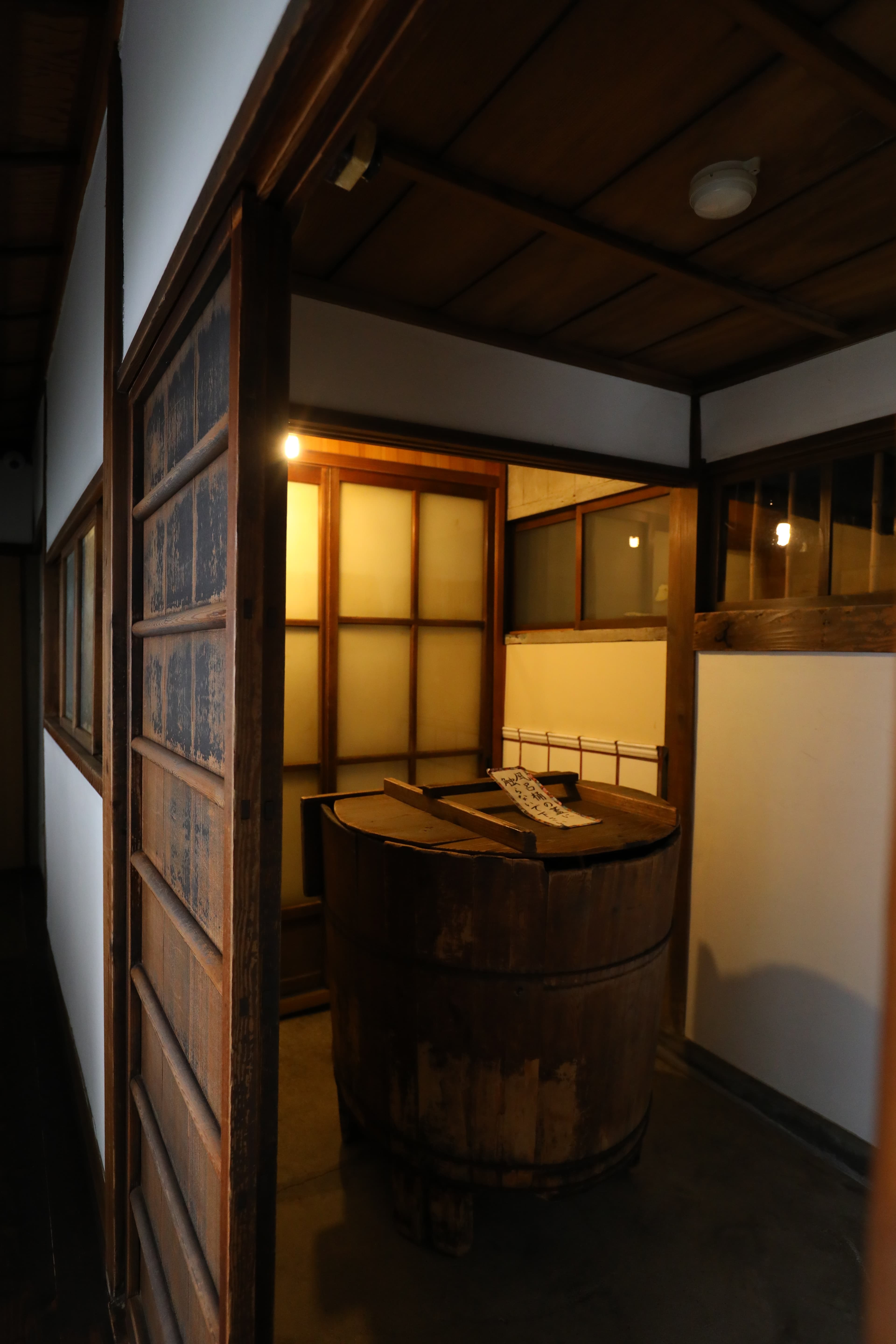當時供住宿客使用的風呂場(浴場)。