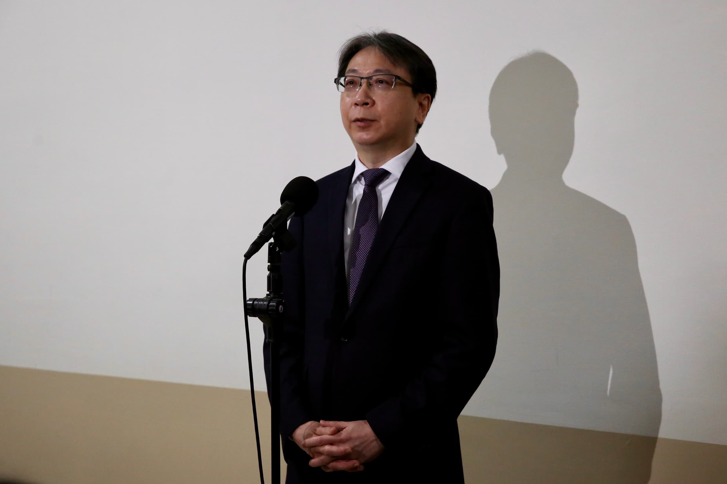 針對馬英九遭矮化,蔡明彥(圖)表示,站在政府角度希望給予台灣與現任國家元首應有的尊重。