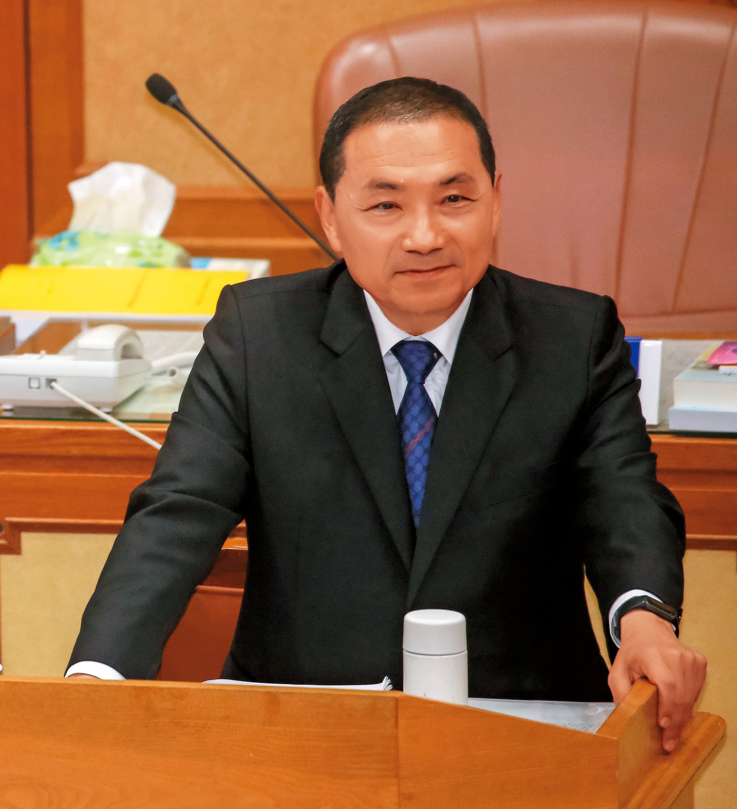 被看好代表國民黨參選總統的侯友宜,12日結束新北市議會總質詢,緊接著為大選備戰。