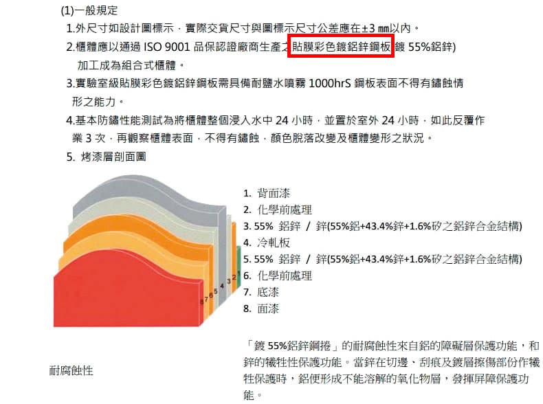 北醫要求,實驗桌桌腳的鋼管厚度至少要0.3公分。(讀者提供)