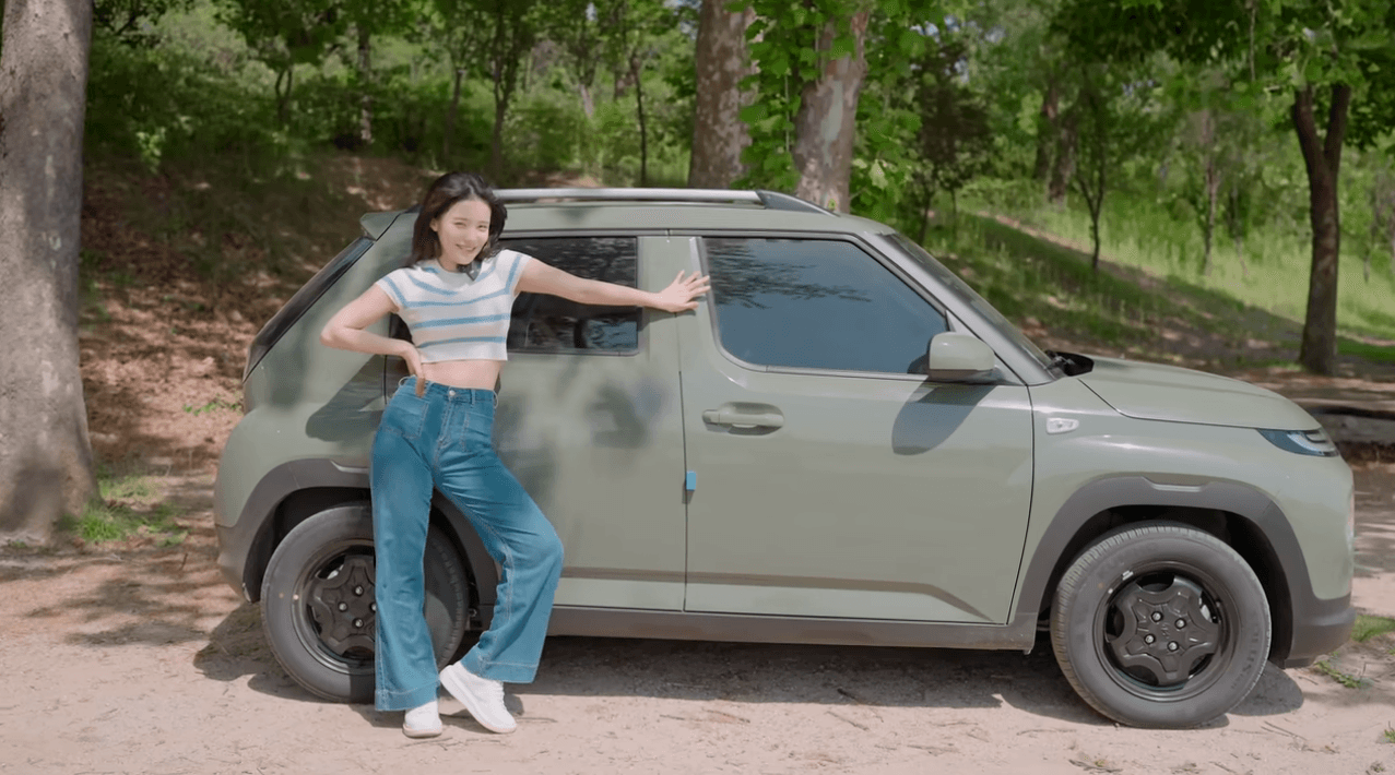 李多慧花了約台幣40萬元買下新車casper。(翻攝이다혜YouTube)