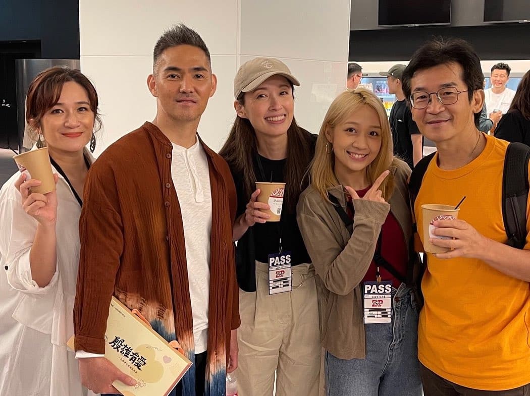 田中千繪(中)也到Zepp New Taipei支持昨晚的演出。(翻攝自田中千繪Instagram)