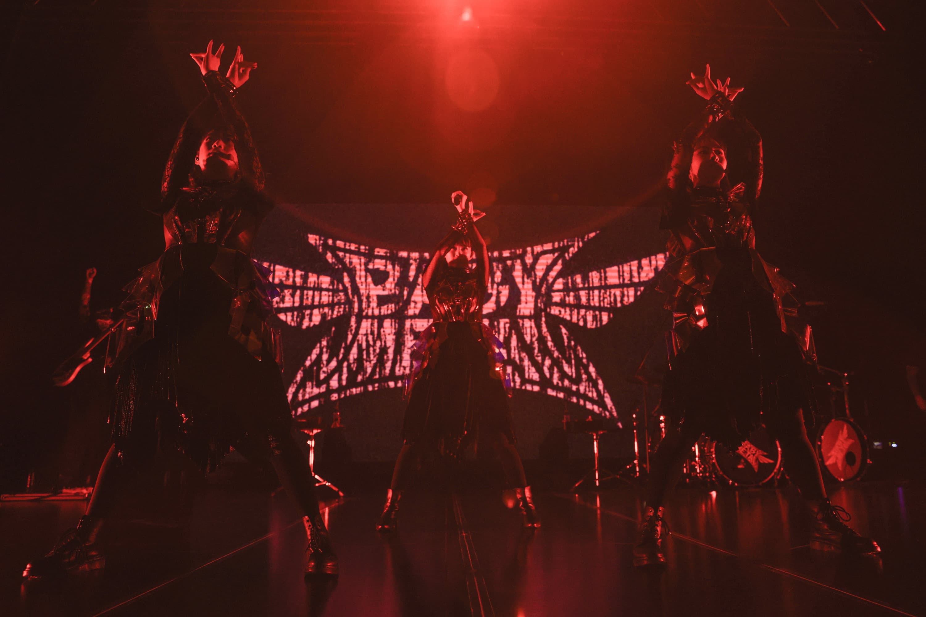 「BABYMETAL」帶來多首經典歌曲與台灣樂迷同歡。（iMe提供）