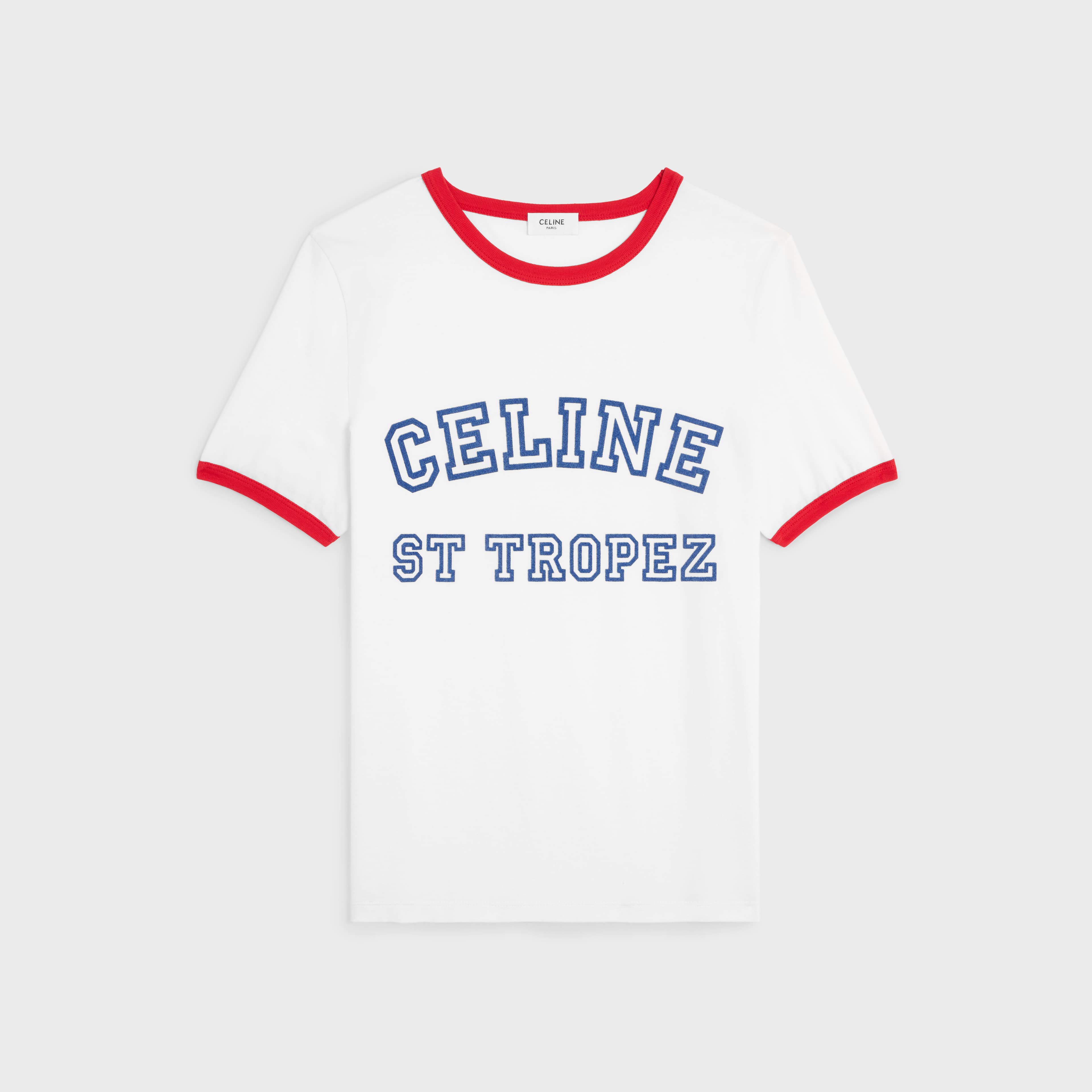 棉質平織布ST TROPEZ 70年代風格T-Shirt。NT$20,500(CELINE提供)