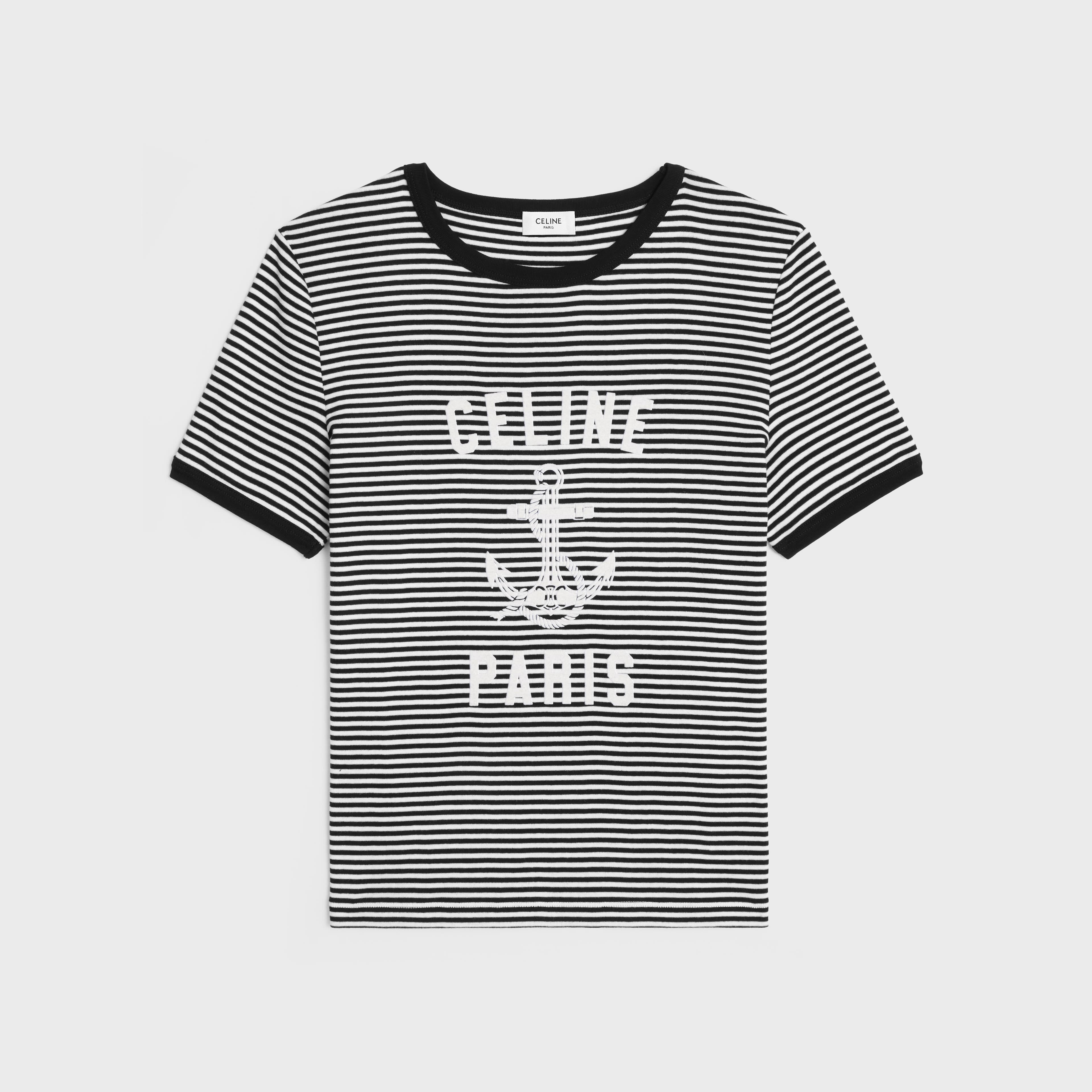 條紋平織布CELINE船錨70年代風格T-Shirt。NT$20,500(CELINE提供)