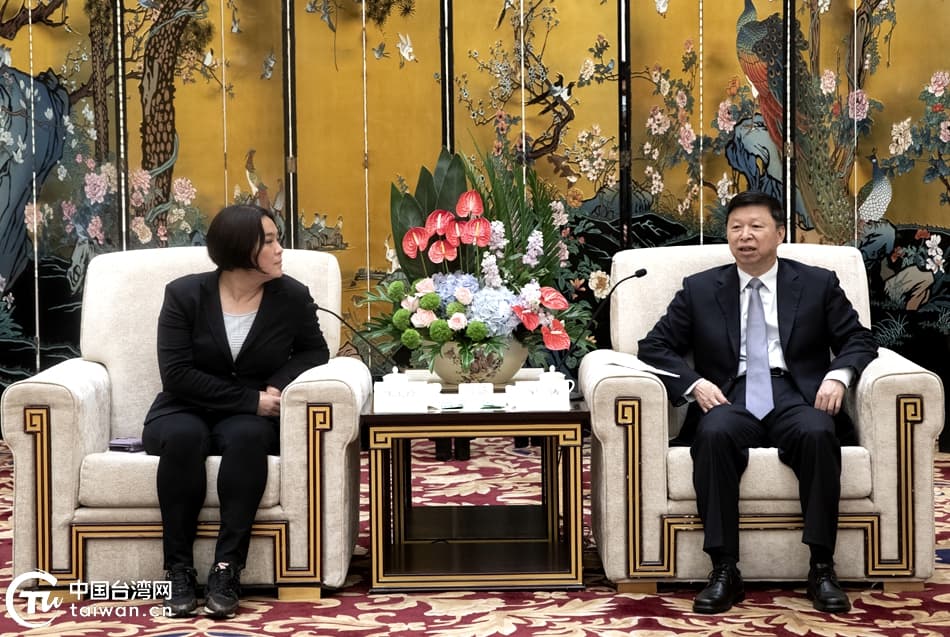 宋濤18日於廈門會見陳玉珍及台灣各界代表。（翻攝自國台辦官網）