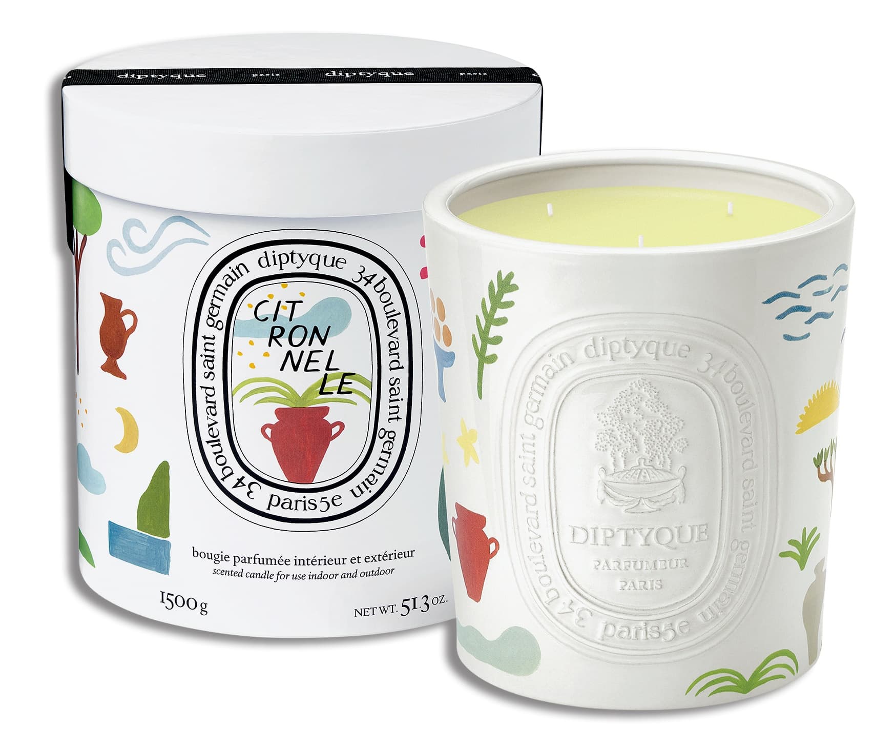 Diptyque 2023限量檸檬草香氛蠟燭 NT$11,000/1,500g(10/10 APOTHECARY提供)
