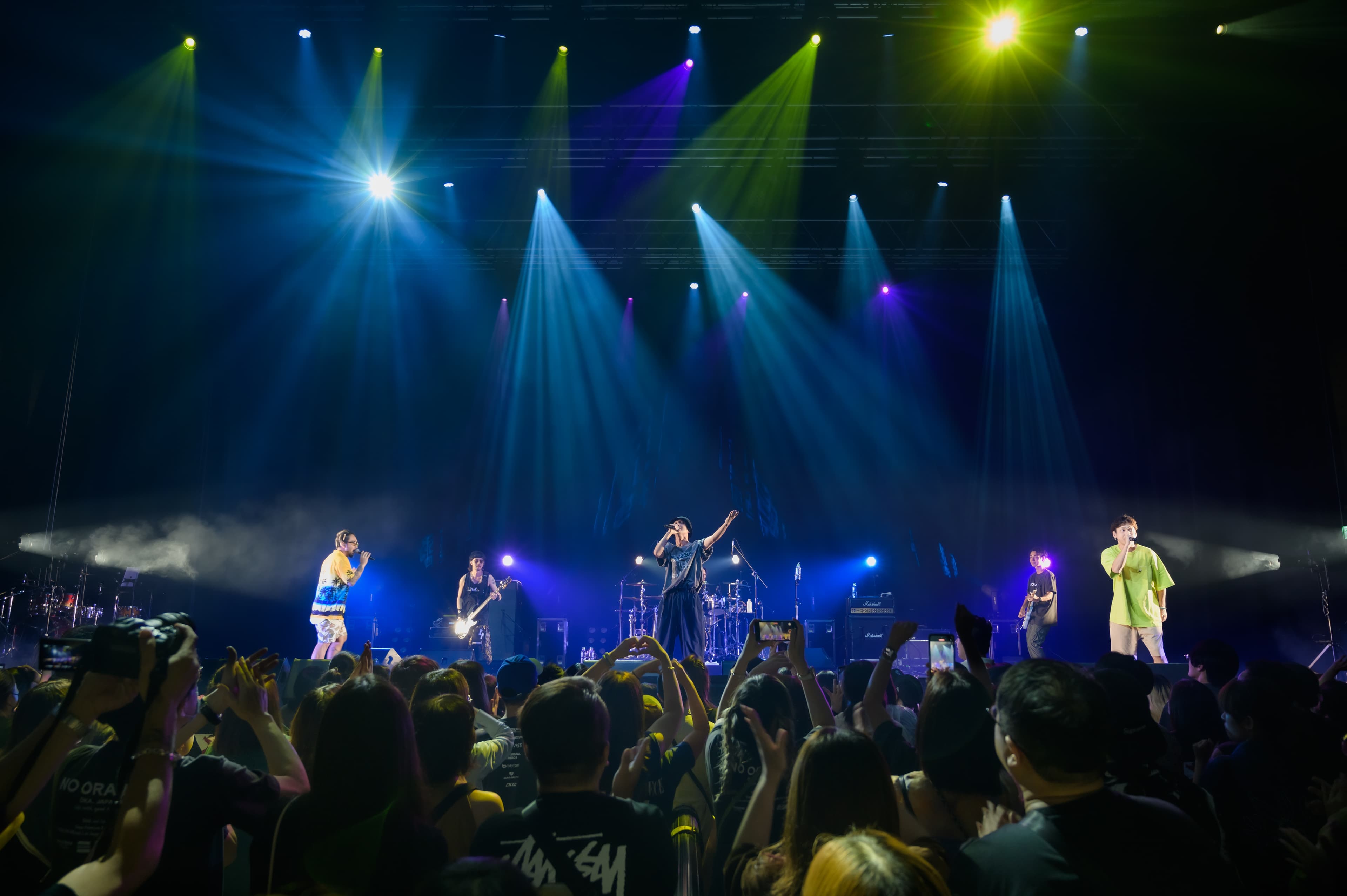 ORANGE RANGE睽違四年在台開唱魅力依舊,台下粉絲跟著一起熱唱夯曲。(Zepp New Taipei / 大鴻藝術BIG ART提供)