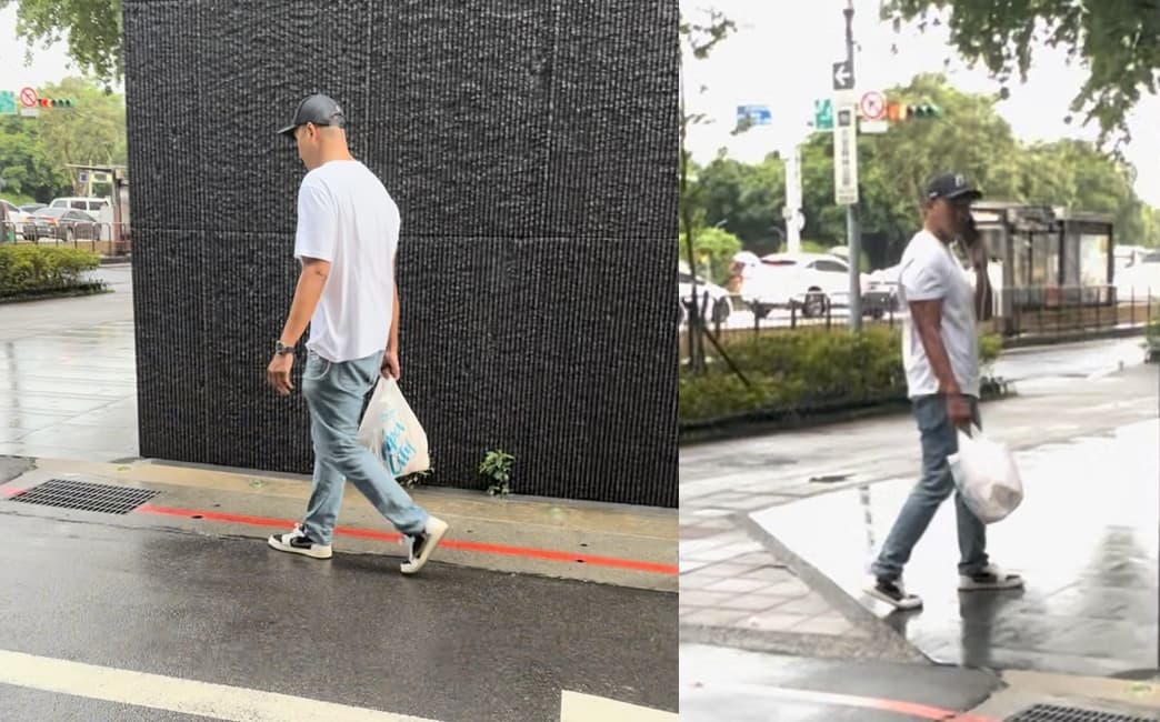 傍晚黑人被聯盟宣布「自請暫停執行長職務」前,被本刊直擊居家身影。