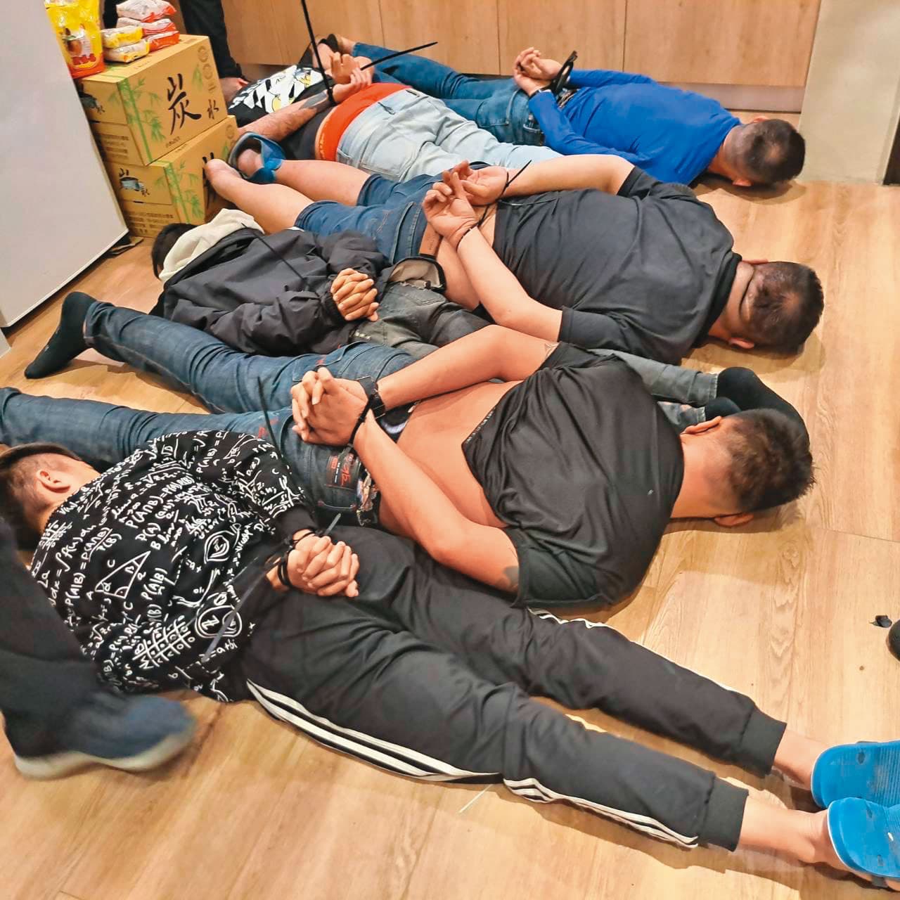 台版柬埔寨案檢警共逮捕嫌犯41人。(警方提供)