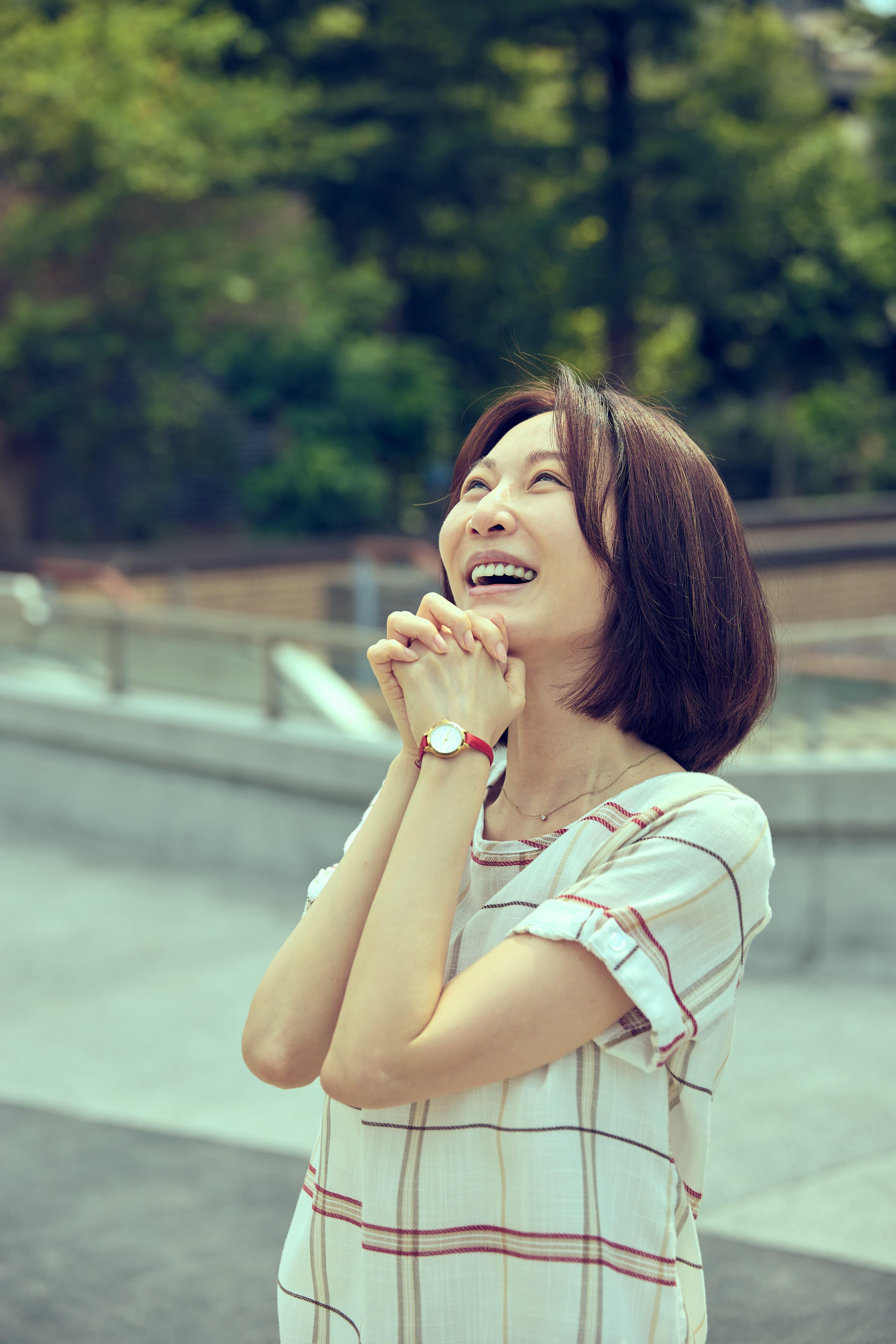 曾莞婷為新戲落髮演出節省媽咪。(瀚草文創提供)