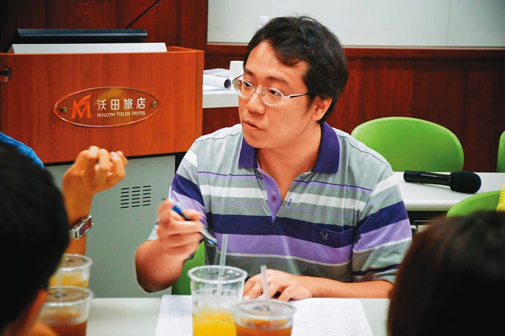 金溥聰入侯陣營後,認定余家哲(圖)督導業務不周,將其冷凍。(翻攝新文化基金官網)