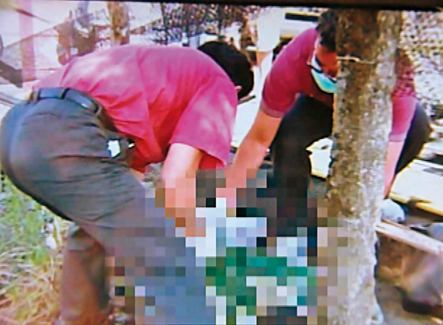 警消獲報到場處理時,沈姓女子已明顯死亡。(東森新聞提供)