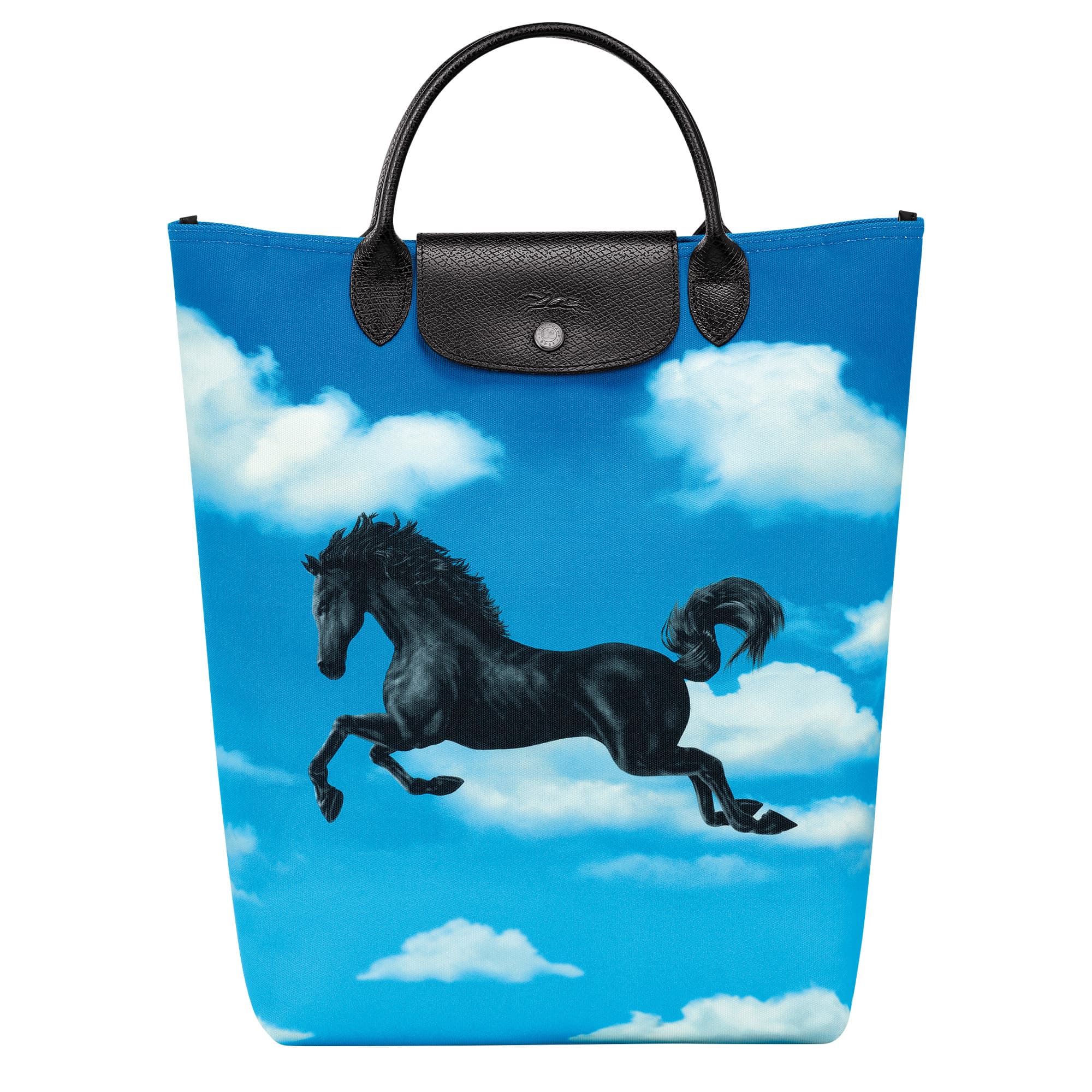 LONGCHAMP X TOILETPAPER聯名系列手提包 (飛馬圖騰)。NT$8,800（LONGCHAMP提供）