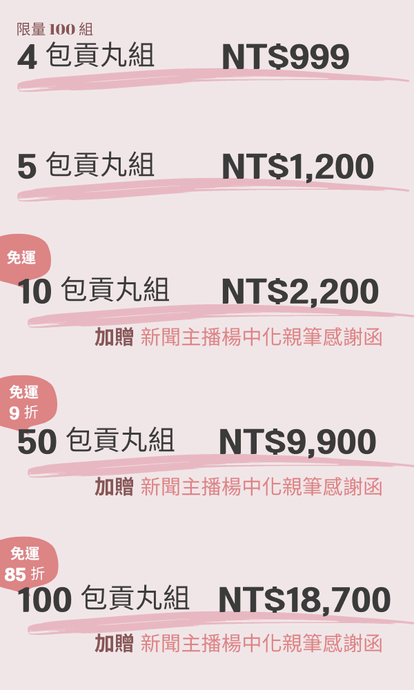 楊中化的買貢丸捐棺木行善計畫。（楊中化提供）