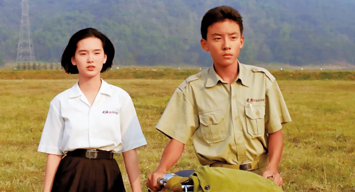 楊德昌的《牯嶺街少年殺人事件》讓自己及演員張震(右)、楊靜怡(左)走紅。(中影提供)