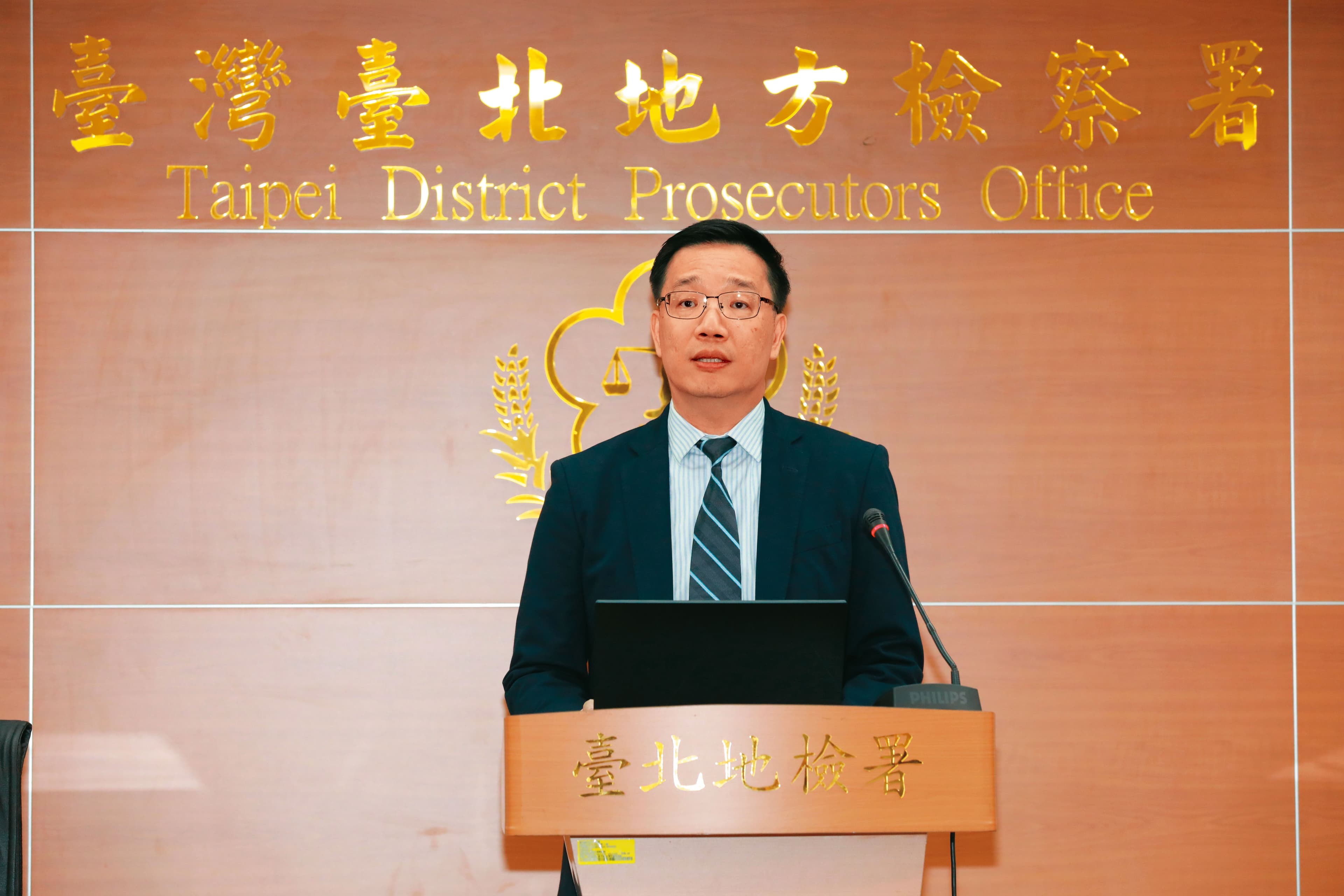 北檢起訴高虹安涉貪案,由發言人蔡偉逸(圖)說明案情,檢方更在書類痛批她貪圖小利且公私不分。