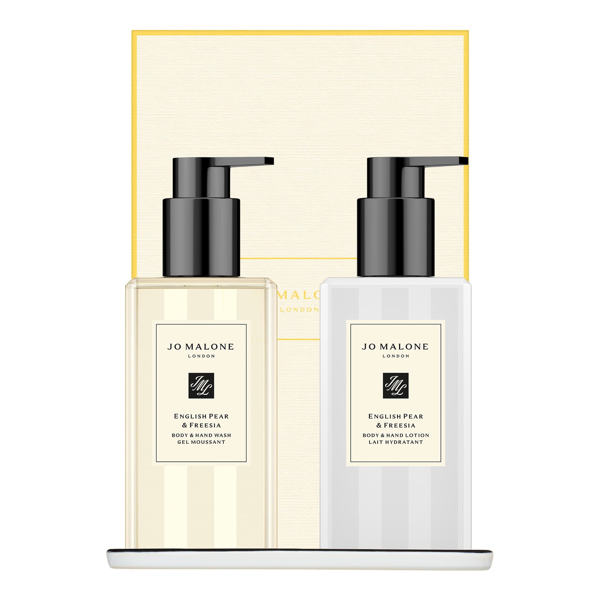 英國梨與小蒼蘭潔淨潤香氛禮盒。NT$4,700(Jo Malone London提供)