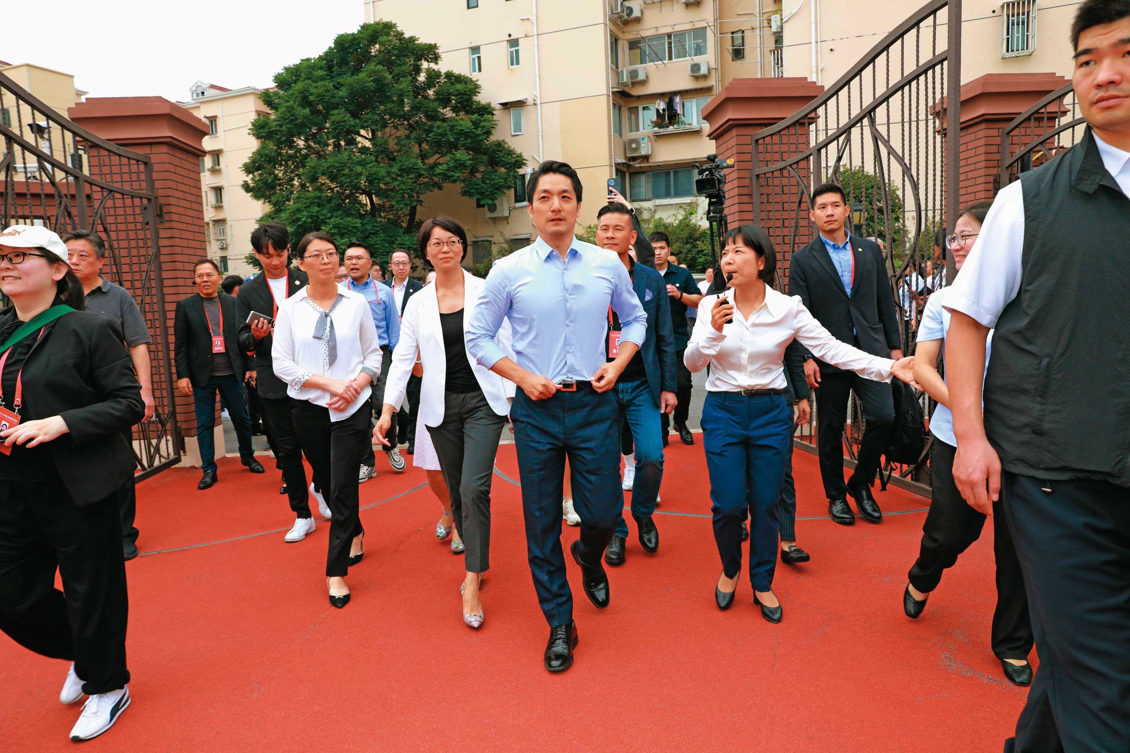 蔣萬安上任後首度以市長身分赴中,進行市政交流。