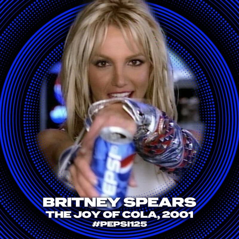 2001年剛成名的布蘭妮，現在看起來真的好甜好青春。（Pepsi提供）