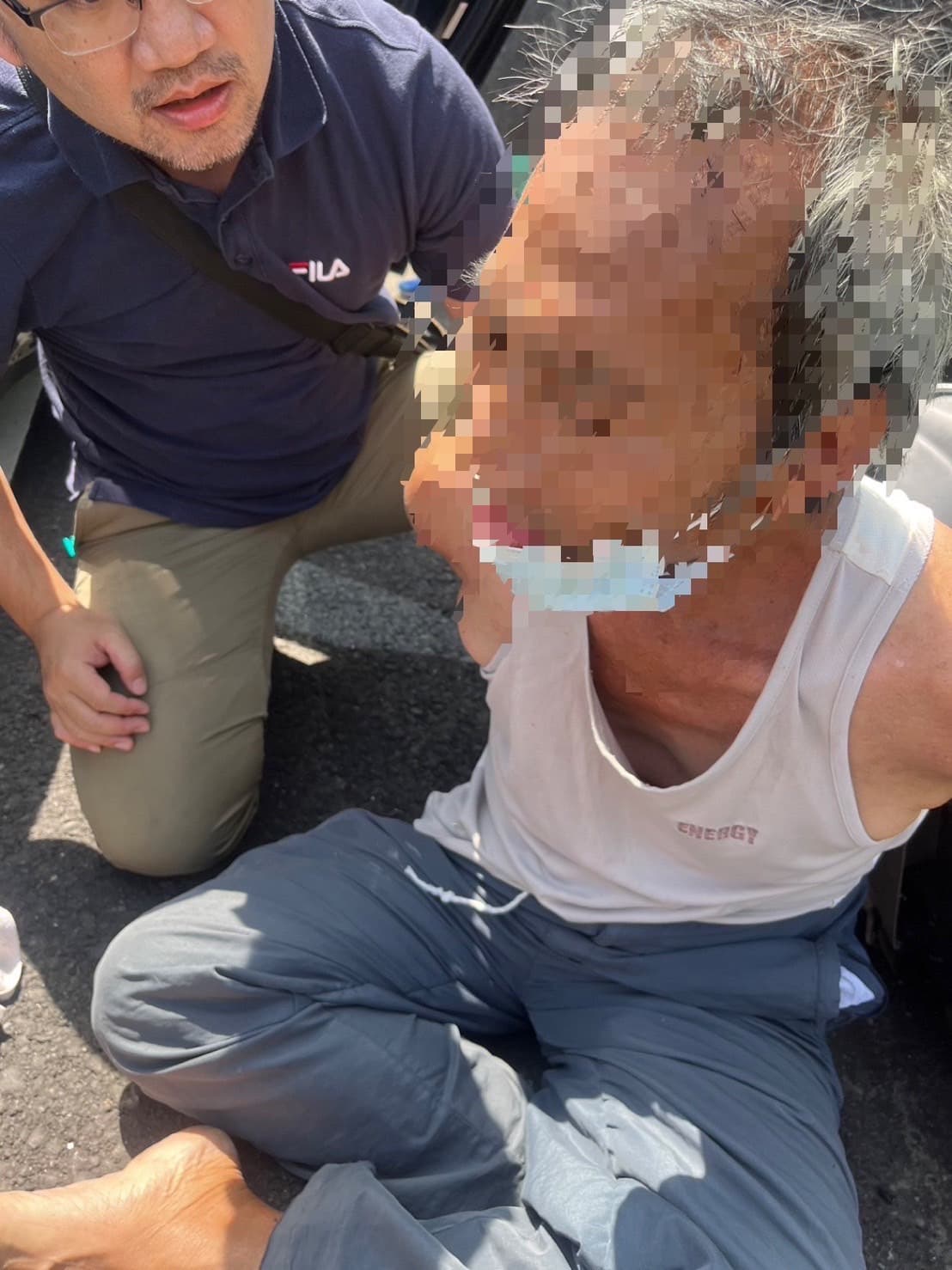 63歲的吳嫌殺人後從容離開,被警方逮捕後還堅不吐實。(翻攝畫面)