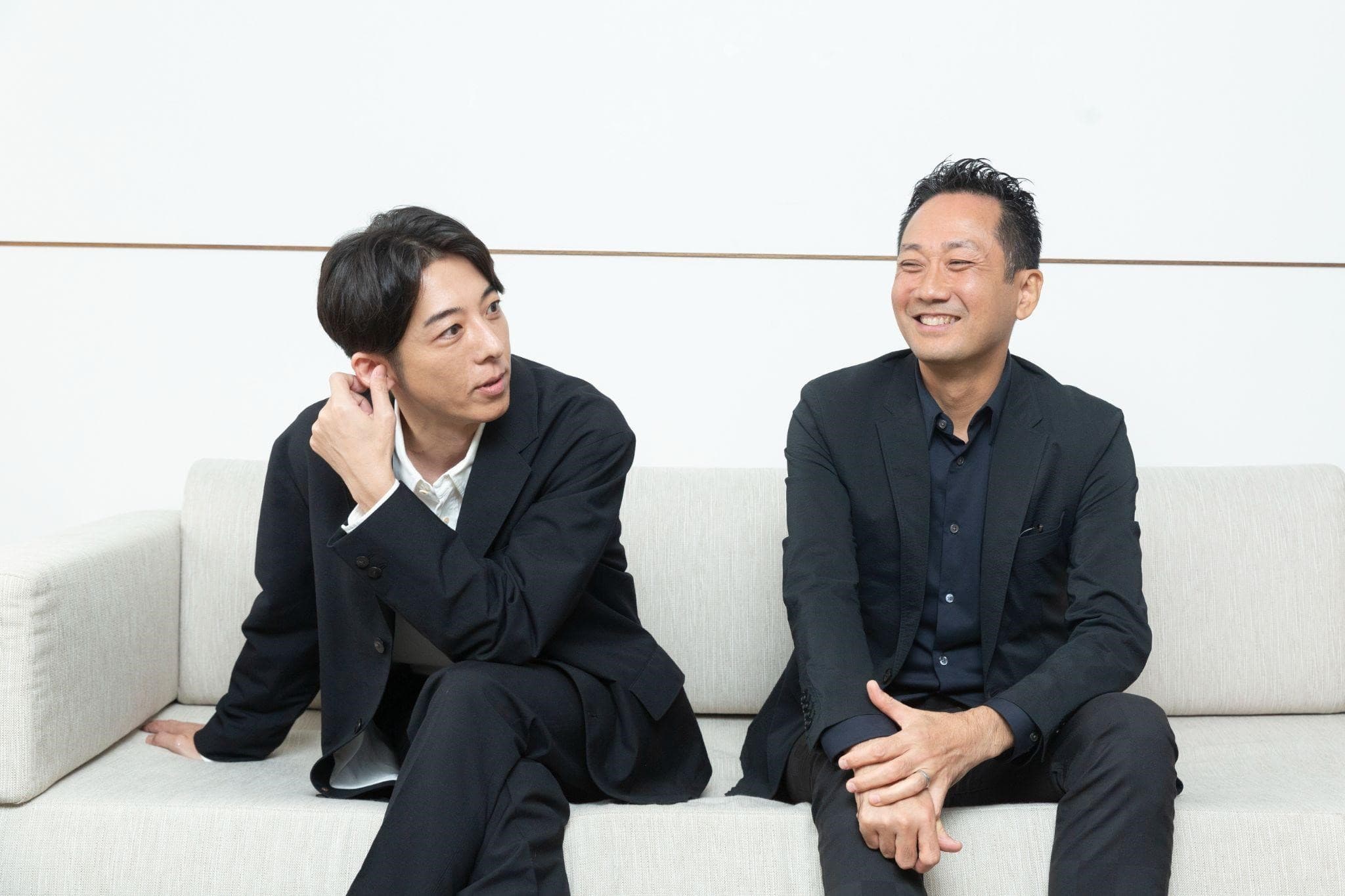 高橋一生(左)和渡邊一貴導演先前就討論過想製作《岸邊露伴在羅浮》,對於順利製作兩人都說:「早預想過會拍!」
