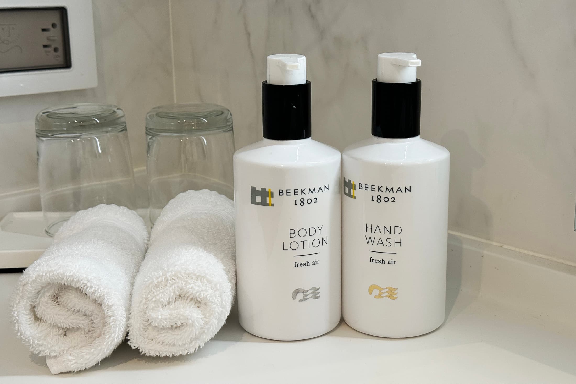太陽公主號引進美國知名洗浴護膚品牌「Beekman 1802」的沐浴用品。