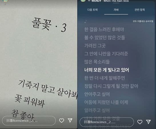 李多慧在小號發限動,引發外界聯想。(翻攝自李多慧私人IG)