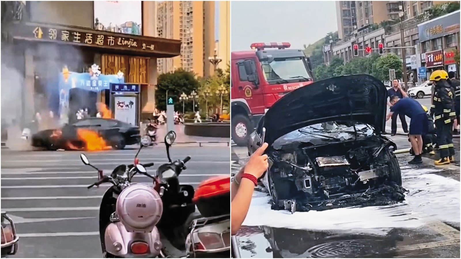 由於屢傳起火事故,比亞迪去年2次召回近10萬輛電動車。(翻攝微博)