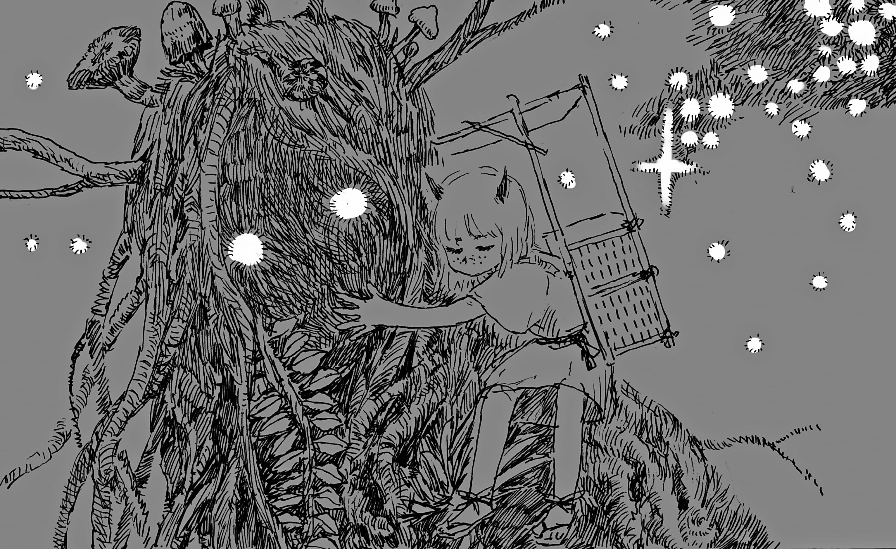 《遺忘之神》首集以阿里山神木靈為主角,充滿魔幻色彩。(葉長青提供)