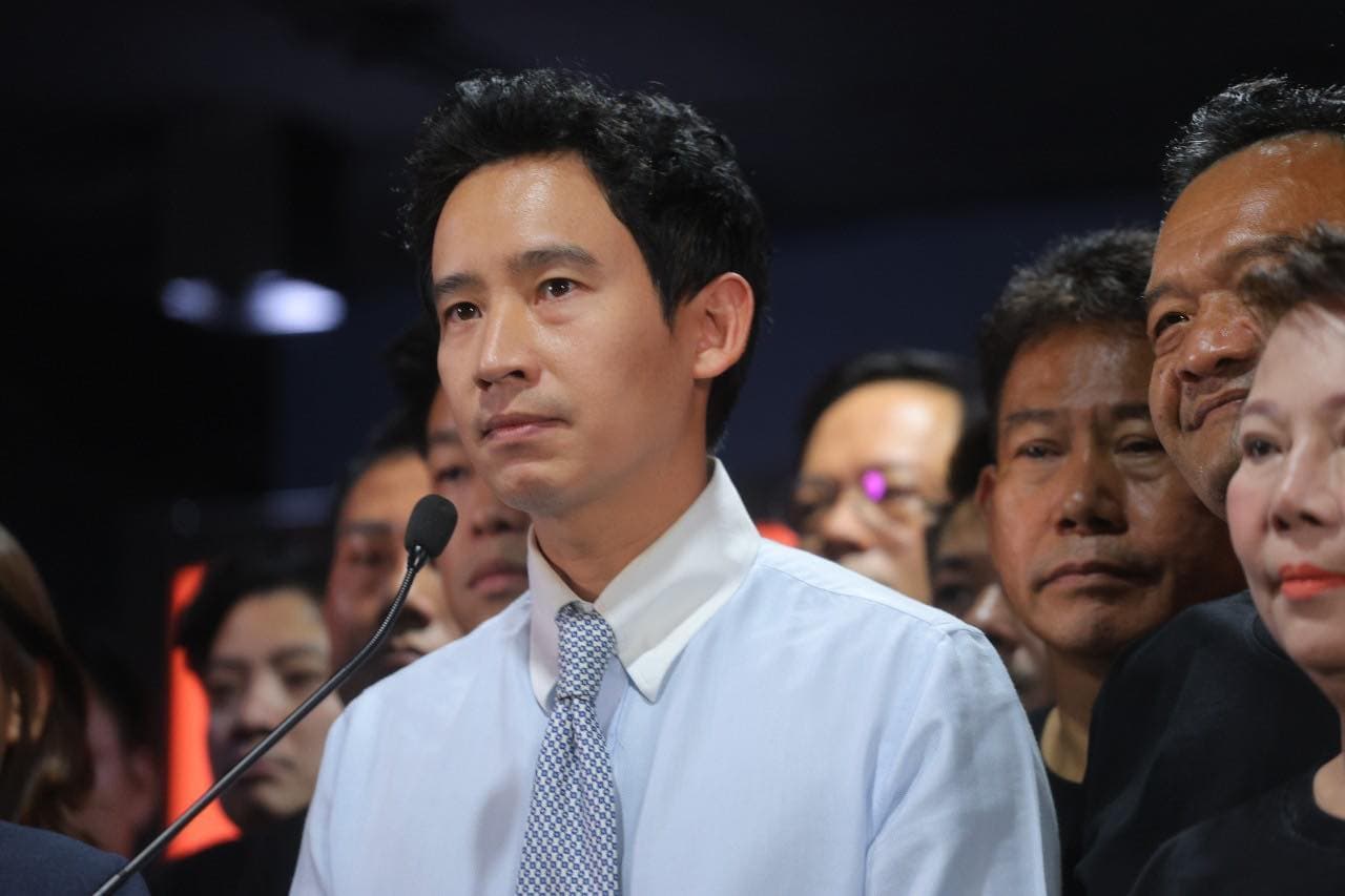 皮塔本來有望成為總理,不過最終輸給賽塔。(翻攝自พรรคก้าวไกล - Move Forward Party臉書)