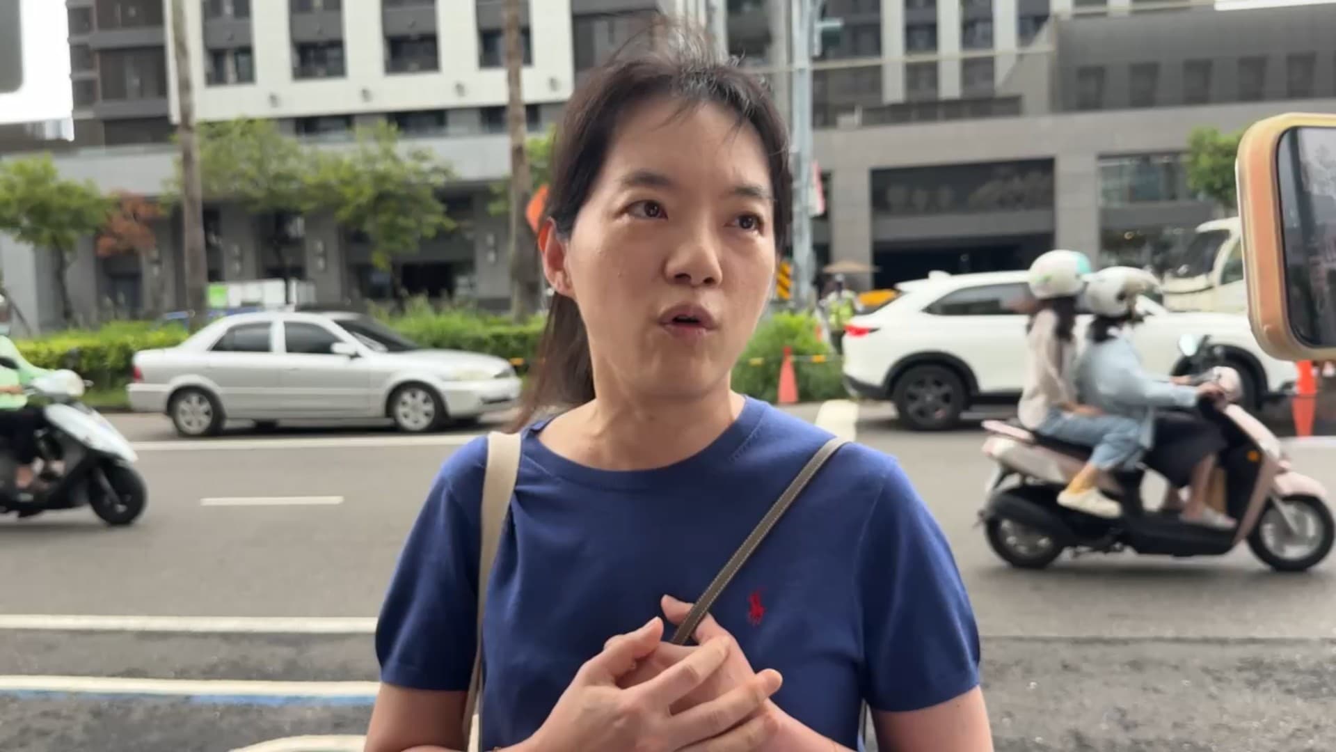 陳幸妤上午表示,請媒體去追看看趙建銘下週休診是跟誰出國?(鏡新聞提供)