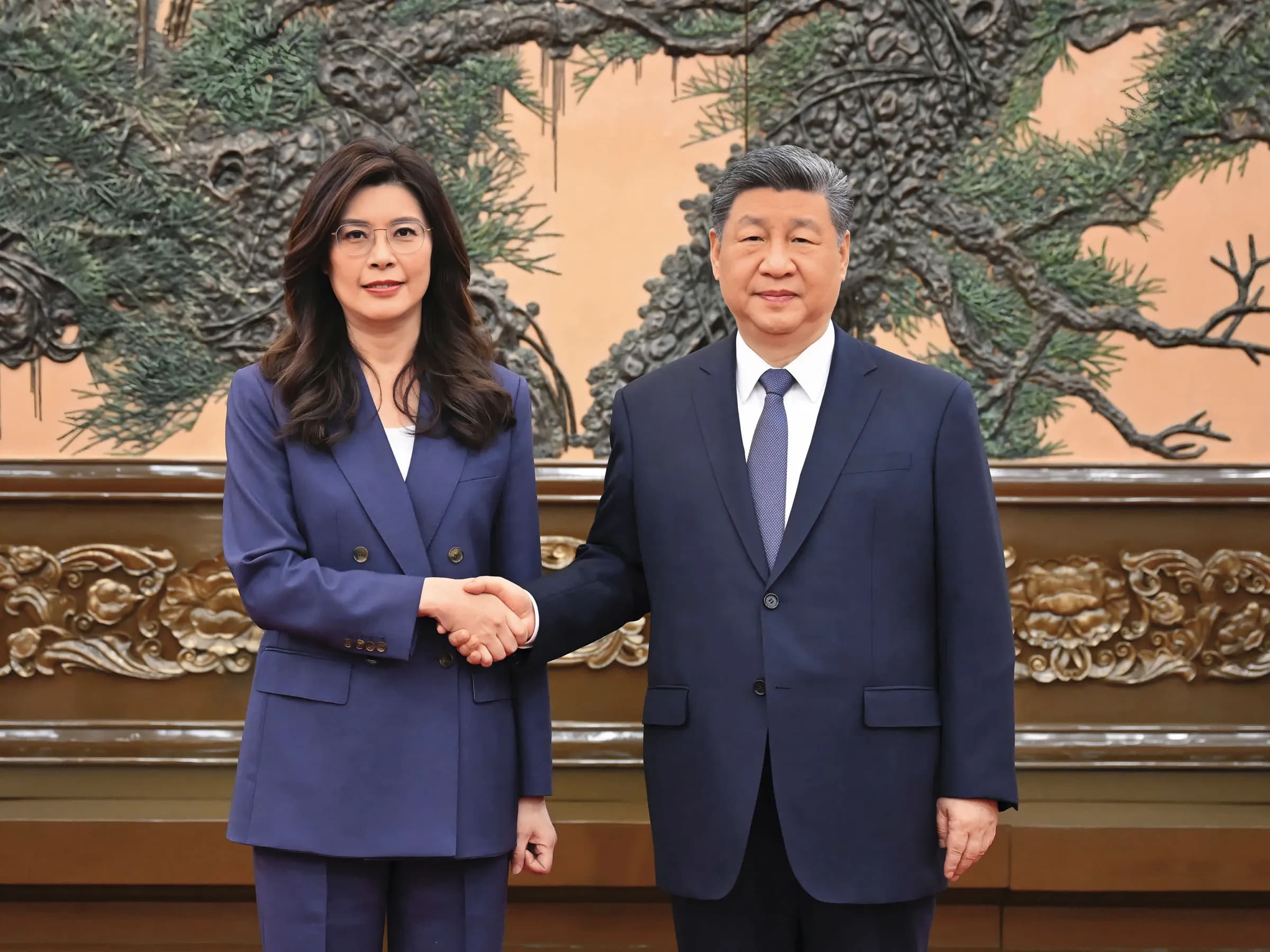 台灣資訊環境研究中心今天公布，前25名中共官媒最愛的「台灣代表」，國民黨主席鄭麗文登上「榜首」。（翻攝新華社X）