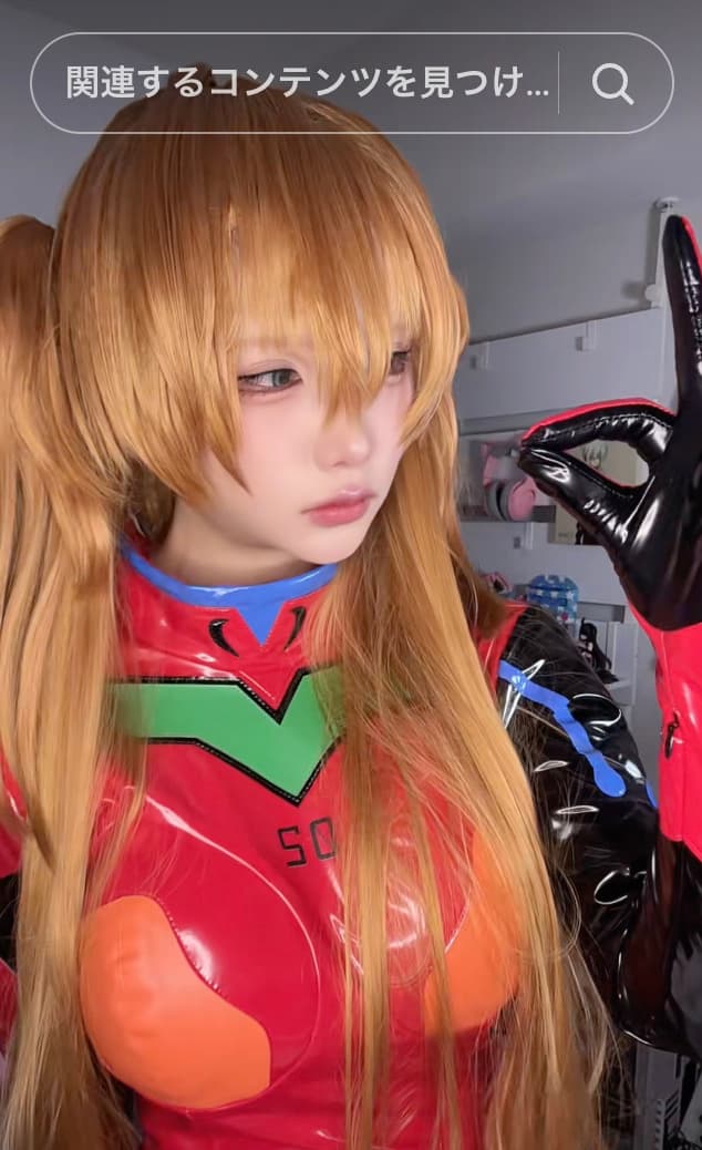 日本Coser yunocy扮成《新世紀福音戰士》明日香,緊身衣看得屏息。(翻攝yunocy IG)