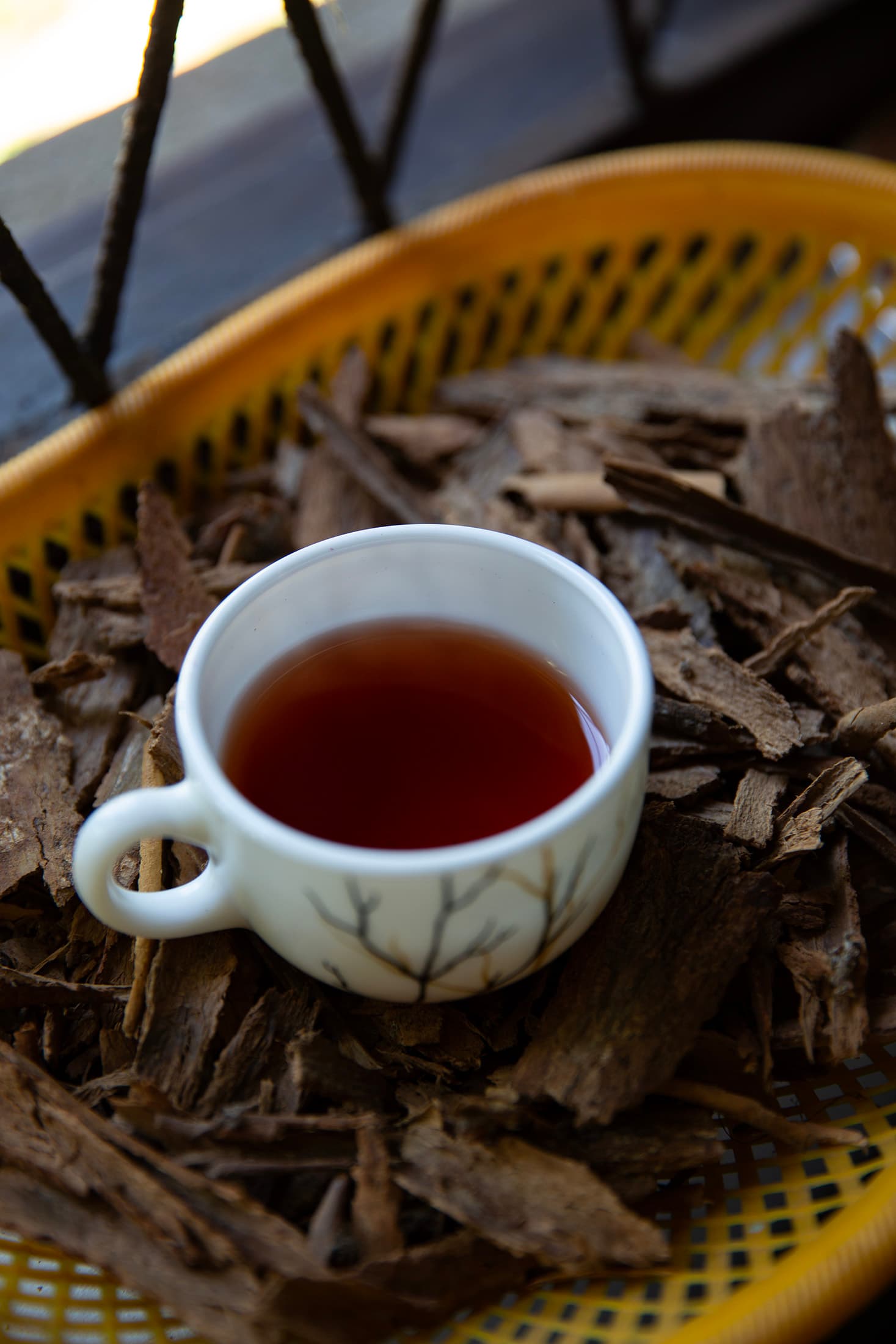 這裡肉桂茶入口芬芳溫潤,不加糖就有自然甜味。