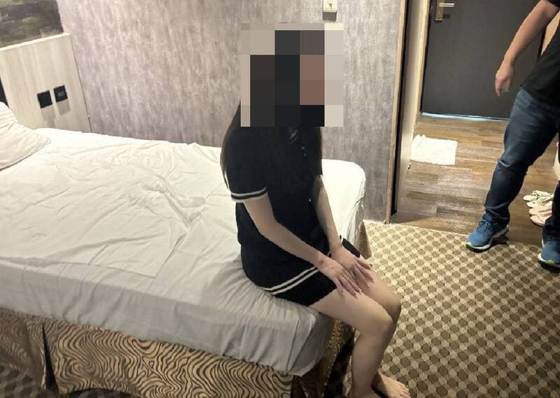 台中警方近日掃黃,查緝一名日籍「AV女優」以觀光名義來台賣淫,疑為FC2影音平台的素人。(翻攝畫面)