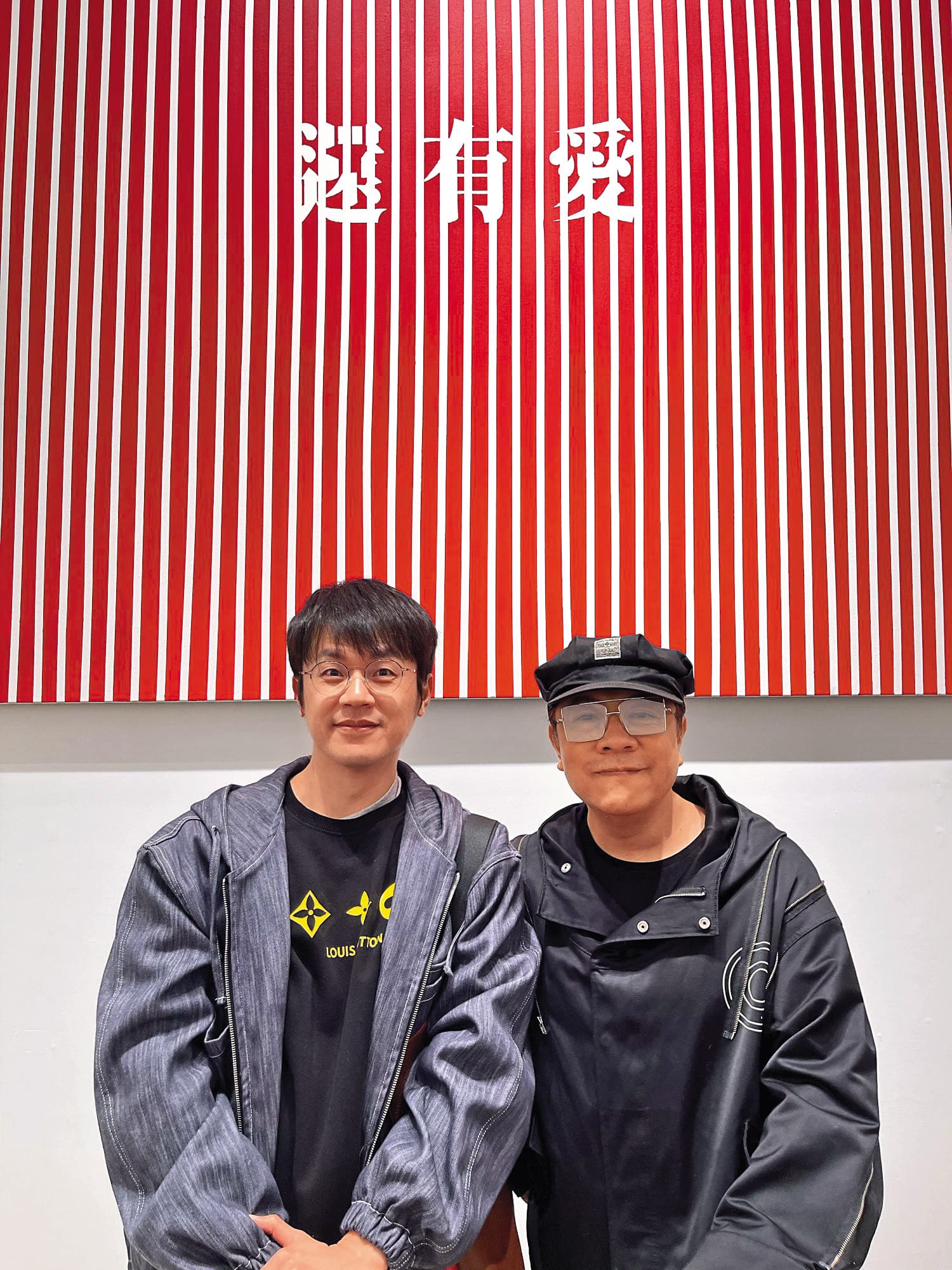 已和演藝圈少有聯絡的陳嘉行(左),日前難得和蔡康永(右)見面。 (翻攝自焦糖哥哥-陳嘉行threads)