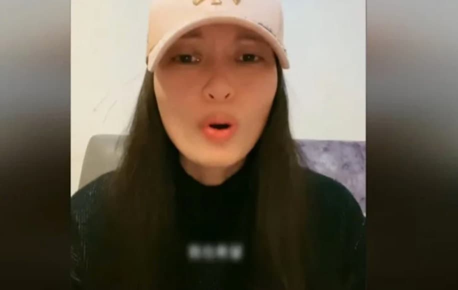 亞亞在影片中強調表，「即使離開也希望是清白的離開」。（翻攝自抖音）