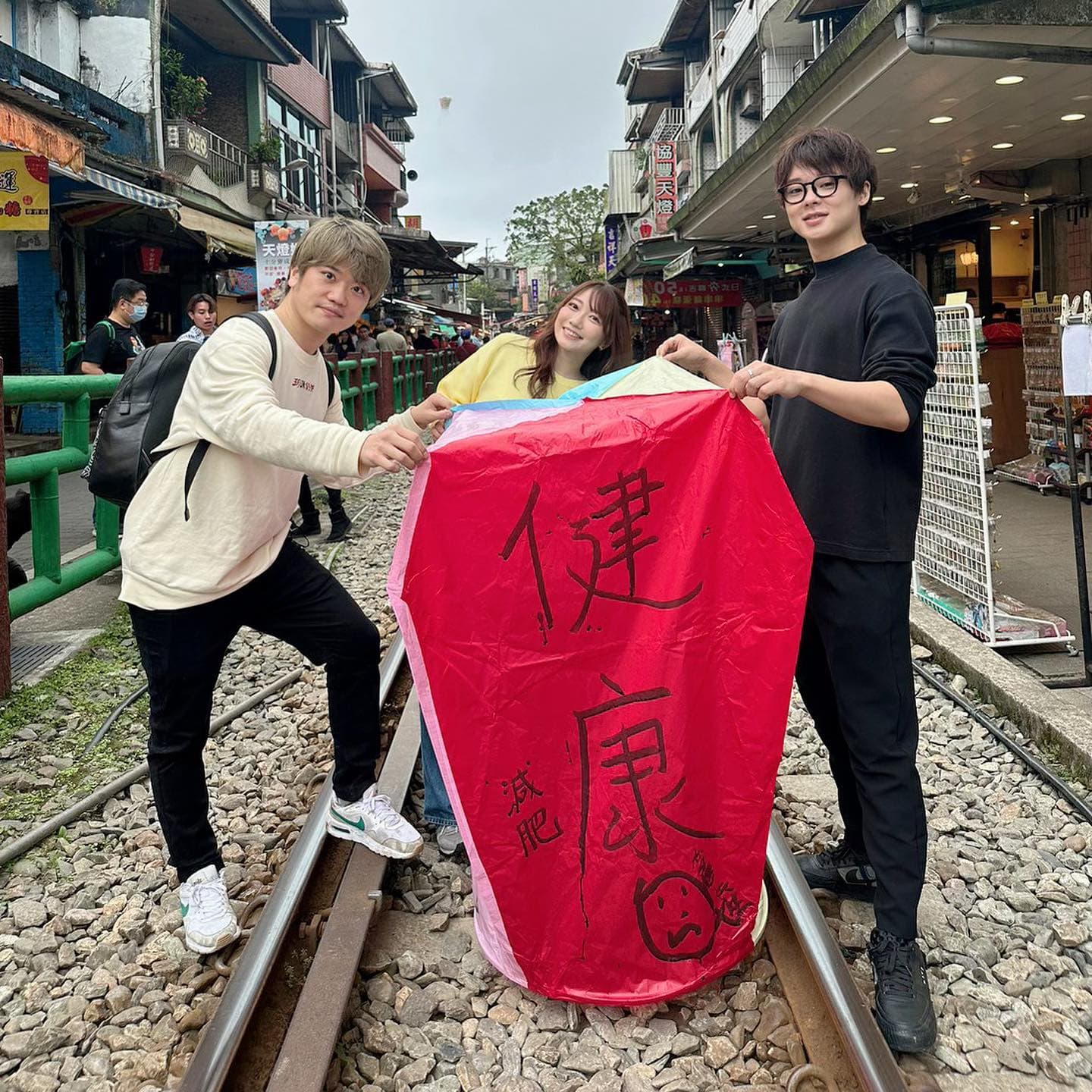 Jun醬（左）與三原慎吾（右）在台灣一起拍YouTube影片長達5、6年。（翻攝自Jun醬 INS）
