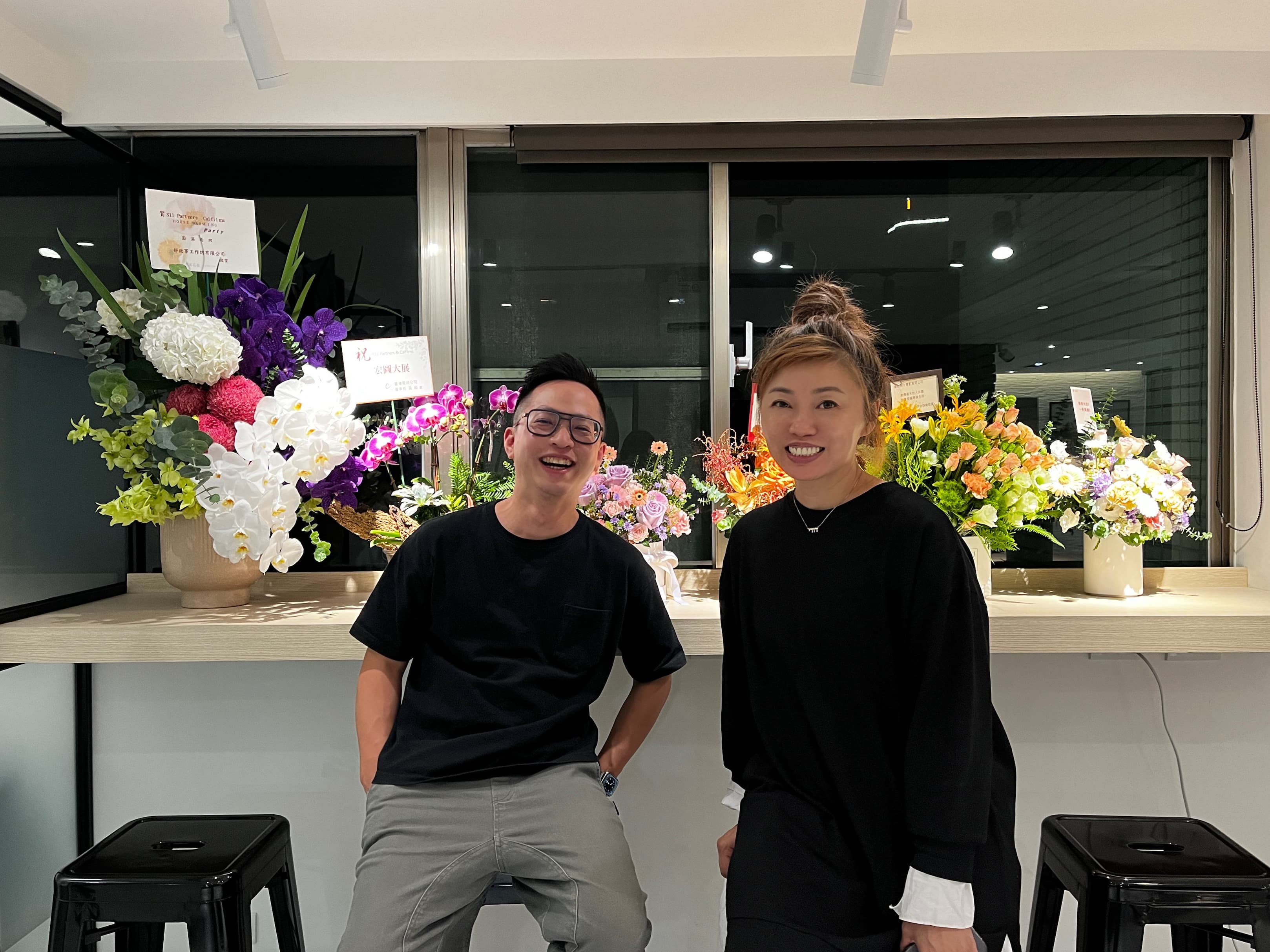 華語影視製作人嚴嘉念和林秉⾀成立新的影視公司,放眼亞洲華語影視市場。(什一影視提供)