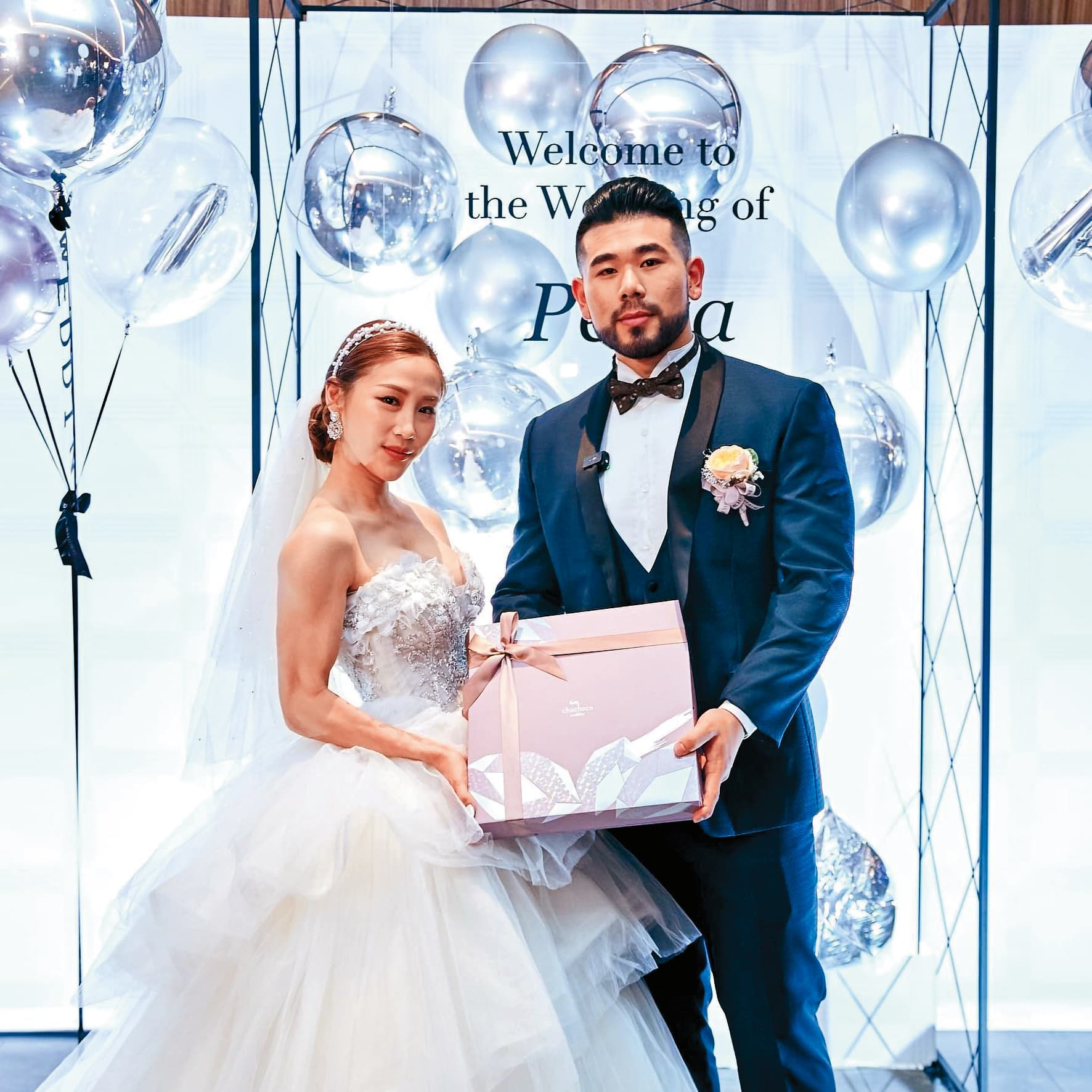 PEETA葛格(右)與同為健身教練的Alisa(左)結婚僅1年半就火速離婚。(翻攝自PEETA葛格臉書)