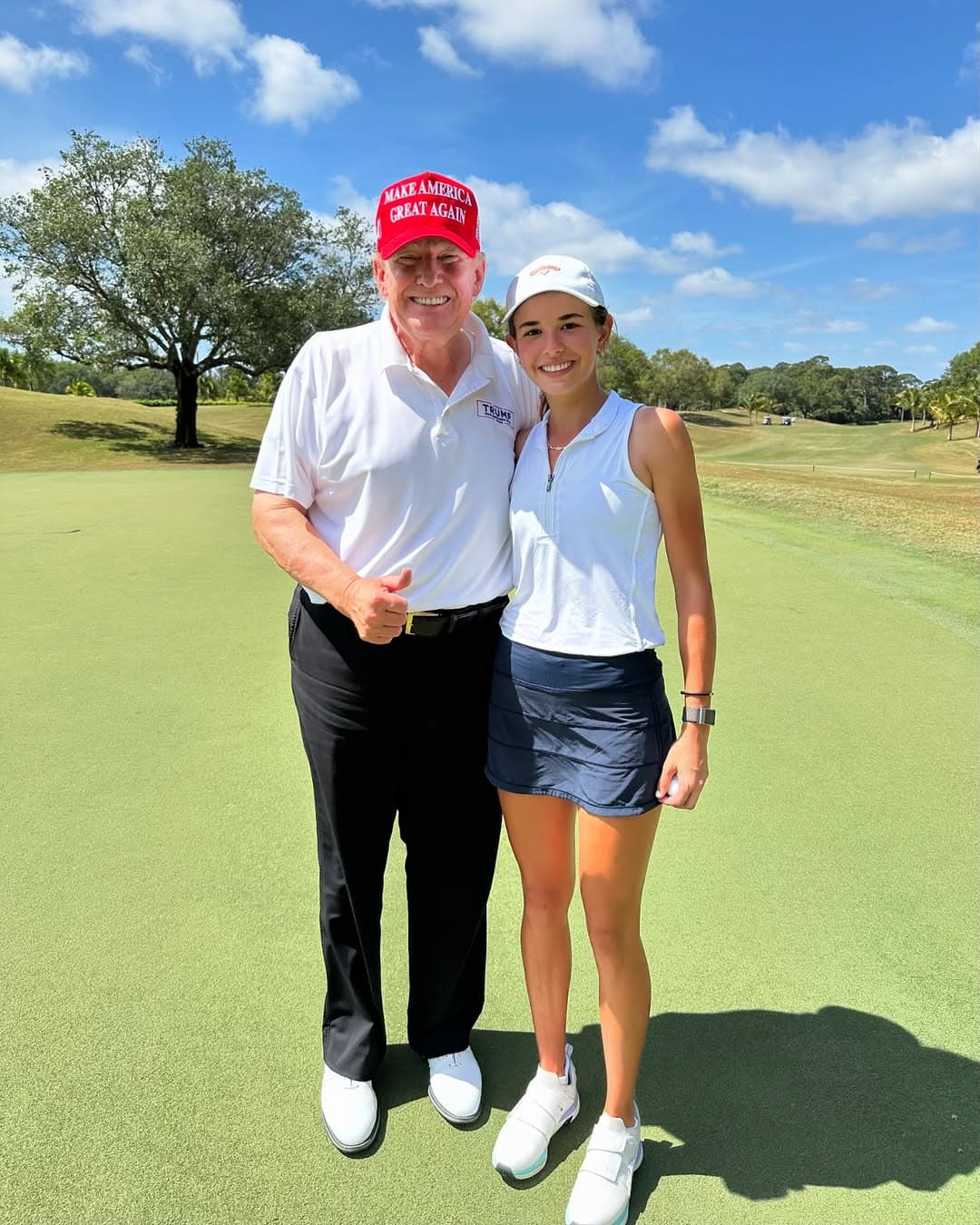 凱伊和爺爺川普都愛打高爾夫。(翻攝kaitrumpgolfer IG)
