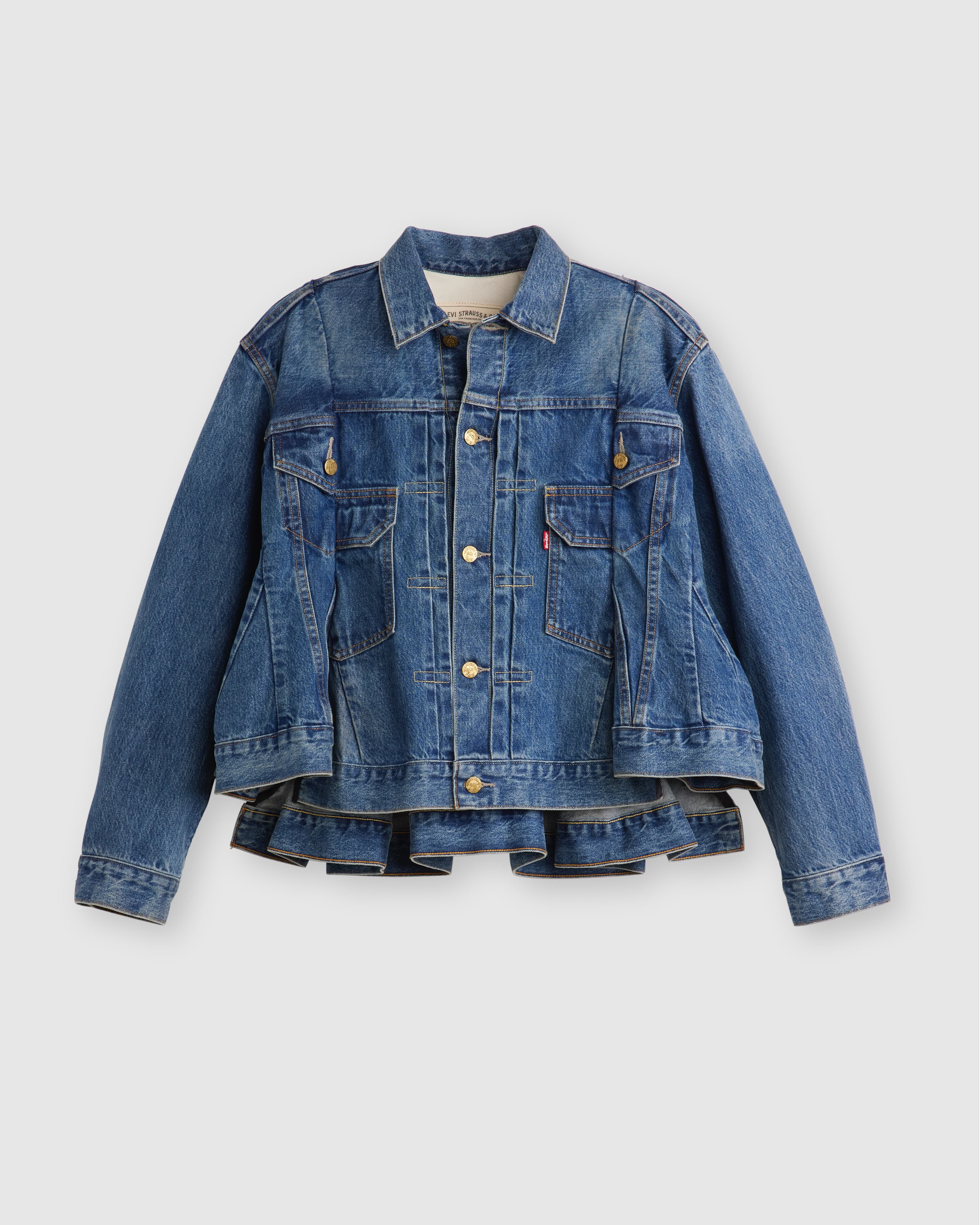 Levi's x sacai聯名系列TYPE I／II／III丹寧夾克外套。NT$19,700。（Levi's提供）