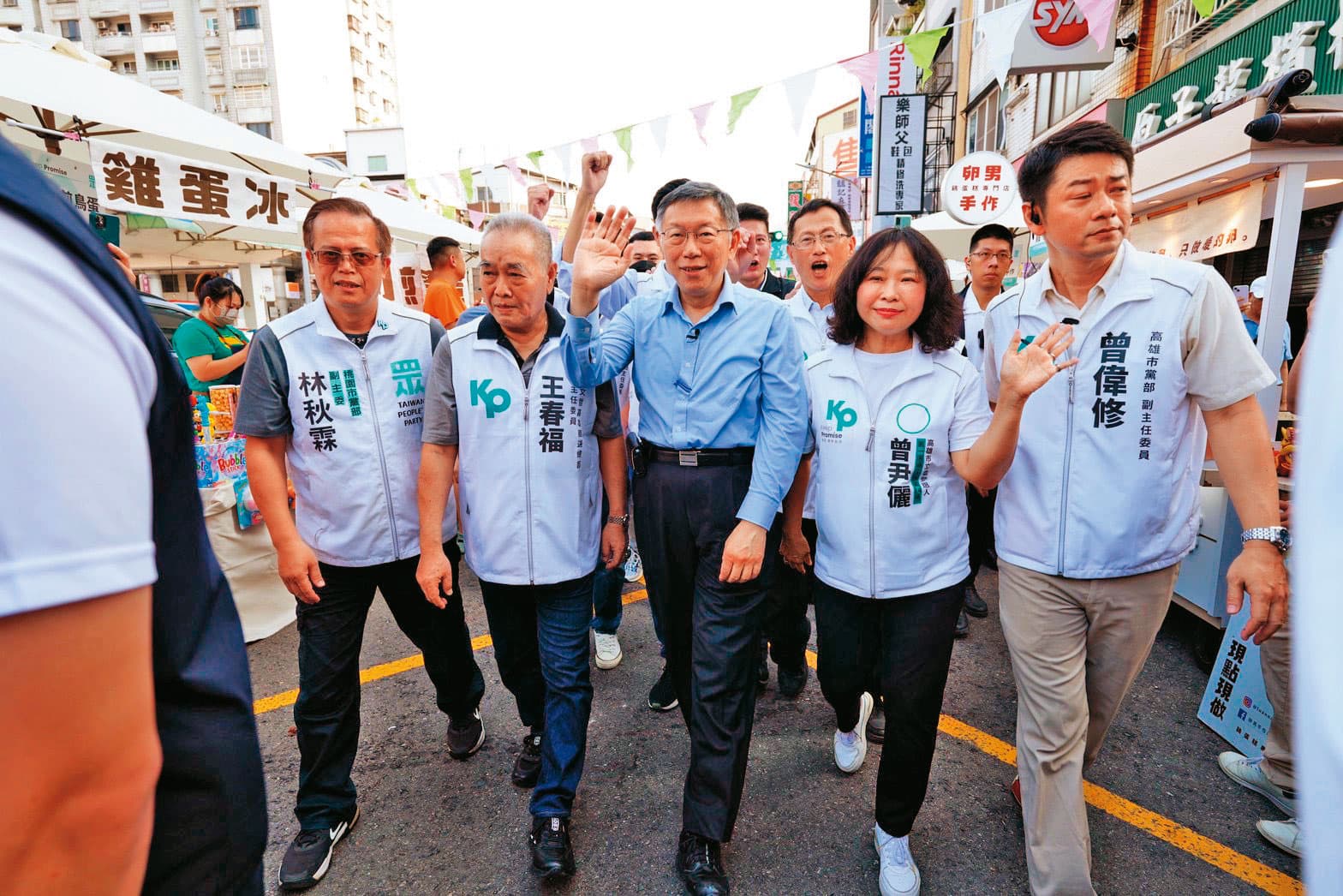 非綠陣營團結恐缺少藍營,使得柯文哲陣營更加審慎面對與郭台銘的合作。(柯文哲團隊提供)