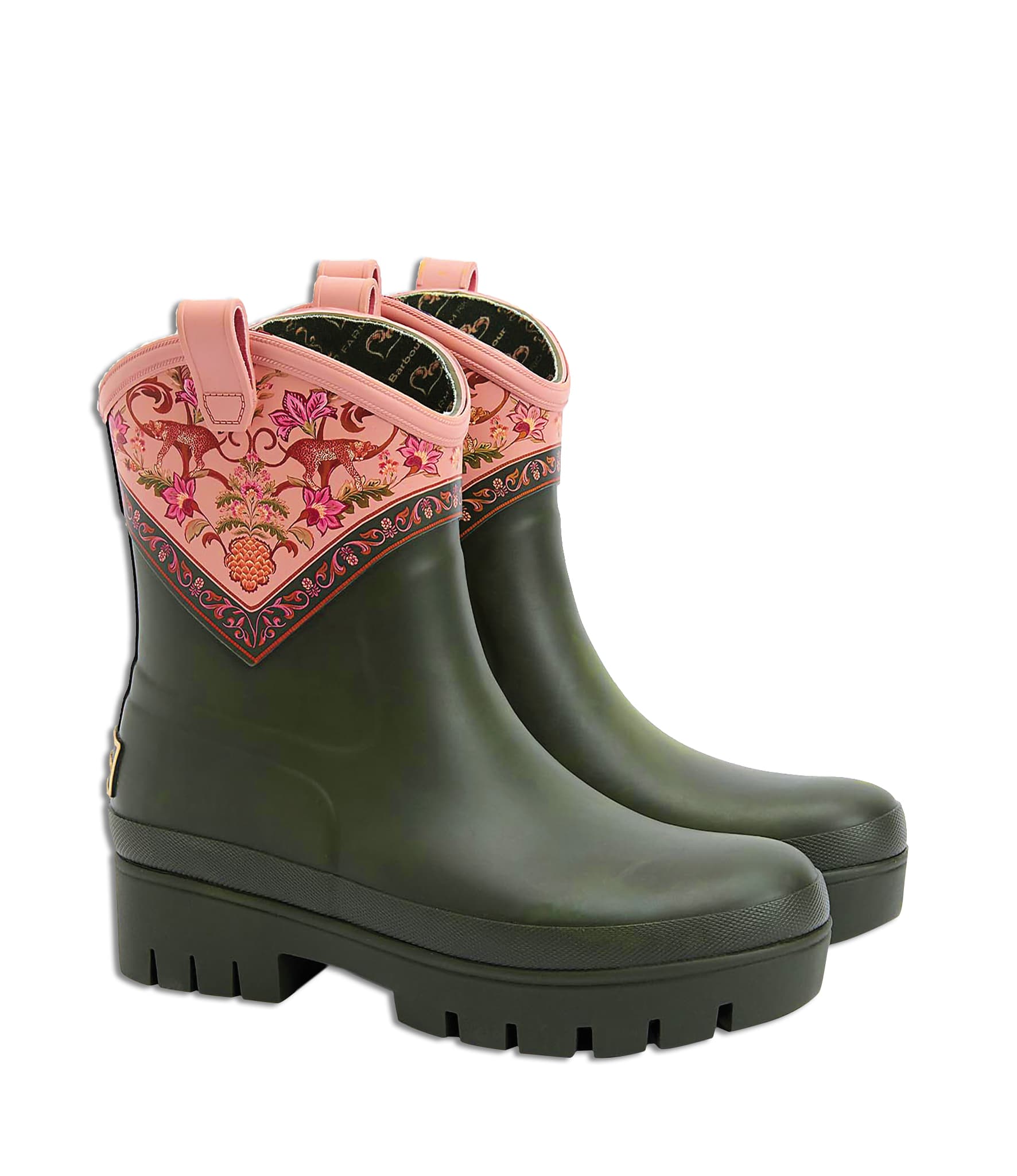 Barbour x FARM Rio威靈頓短筒雨靴。NT$7,000。（台灣八木通商提供）