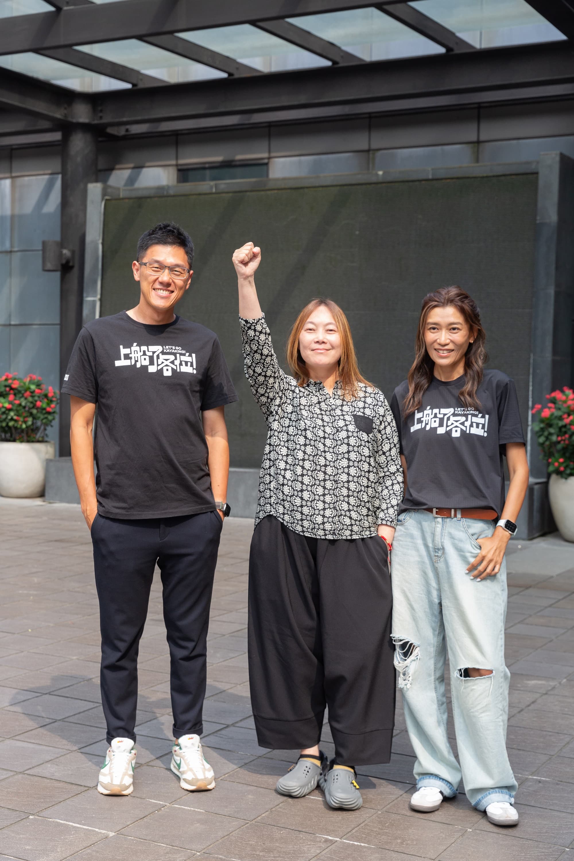 總導演王威翔(左起)、總監製黃曉玫、製作人張玉川攜手完成《上船了 各位!》諸多挑戰。